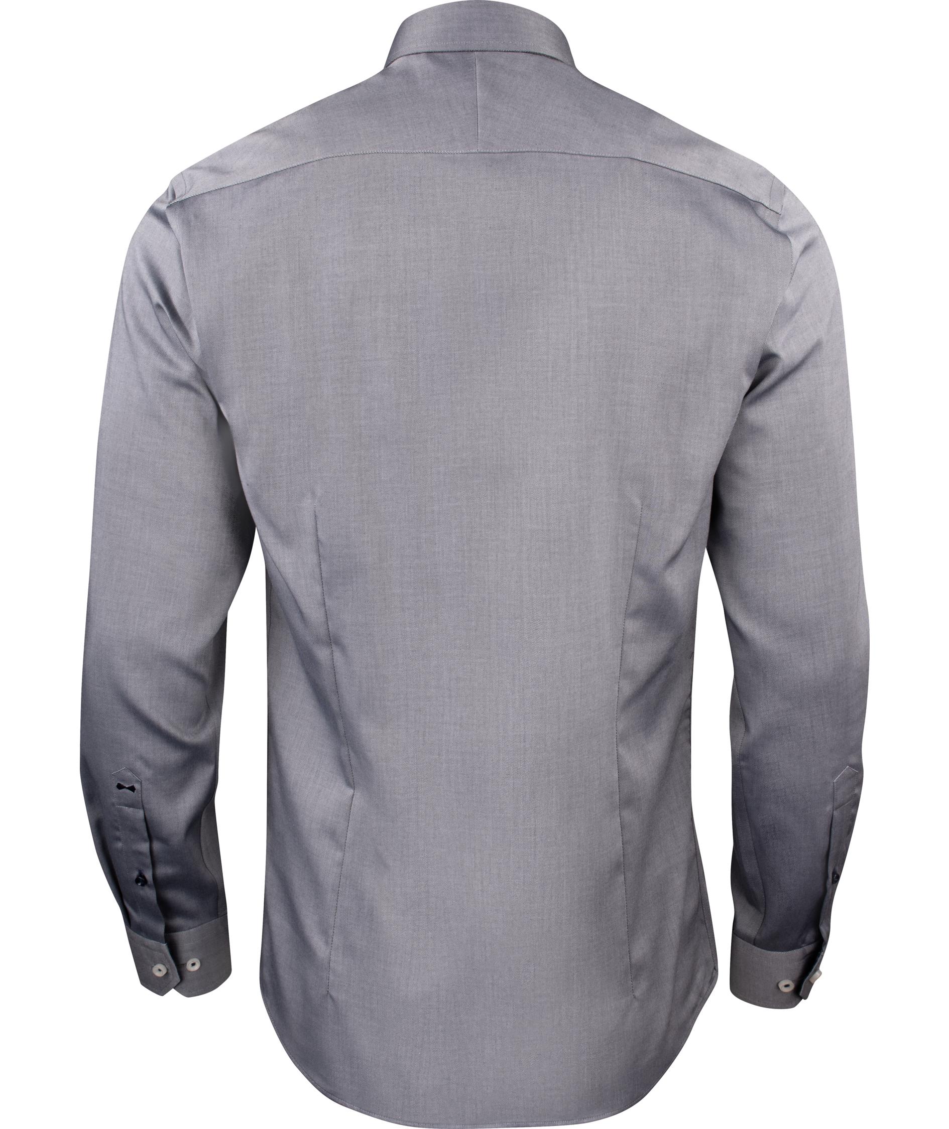 J. Harvest & Frost Twill Red Bow 122 slim fit skjorte, Gr&aring;, large image number 2