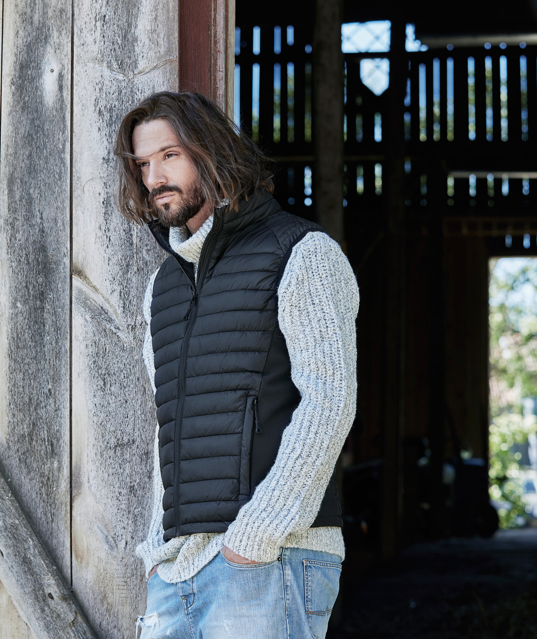 Tee Jays Crossover bodywarmer/vest, Black