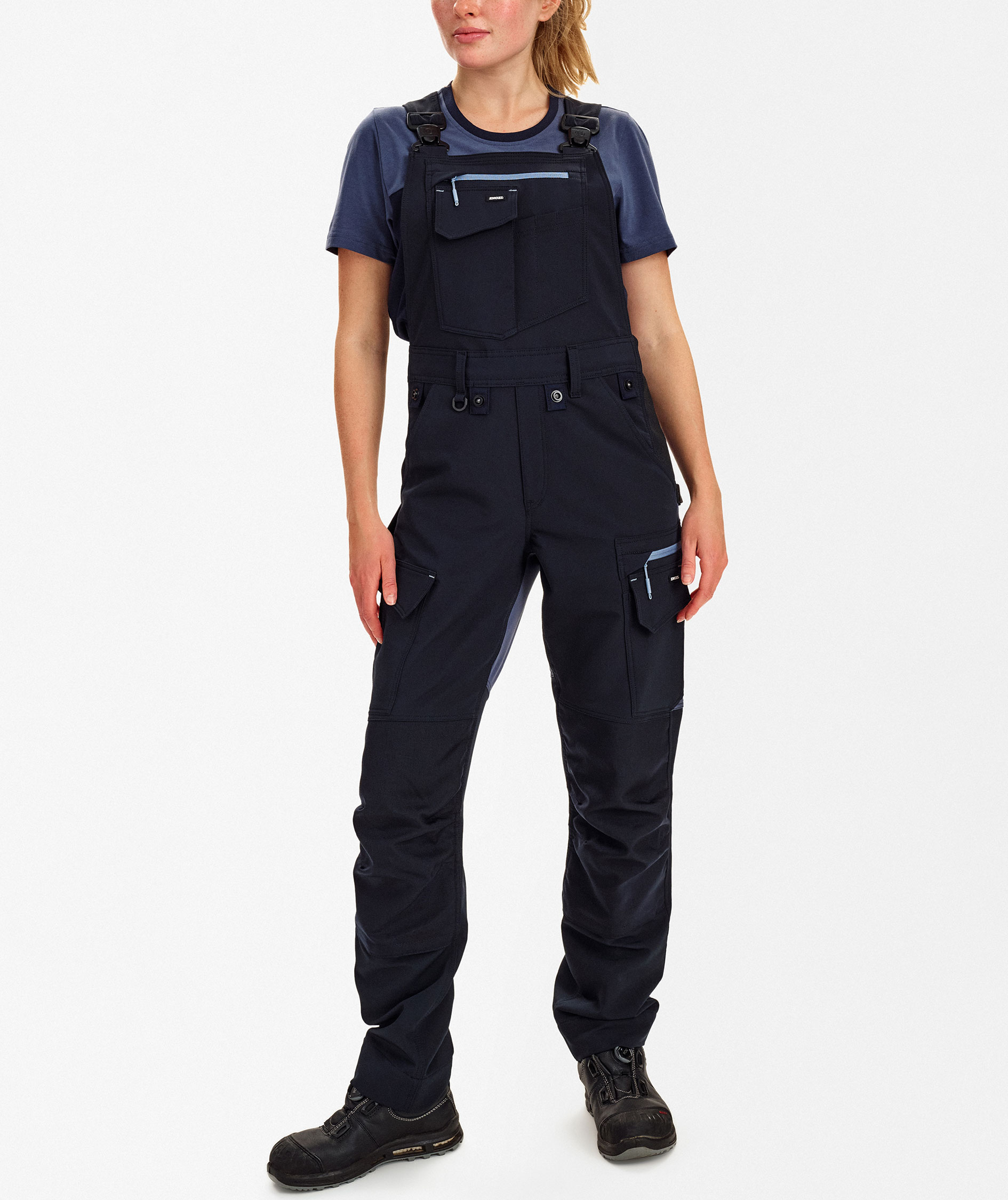 Engel Entire women's bib and brace  full stretch, Deep Blue/Dark Sea, large image number 2