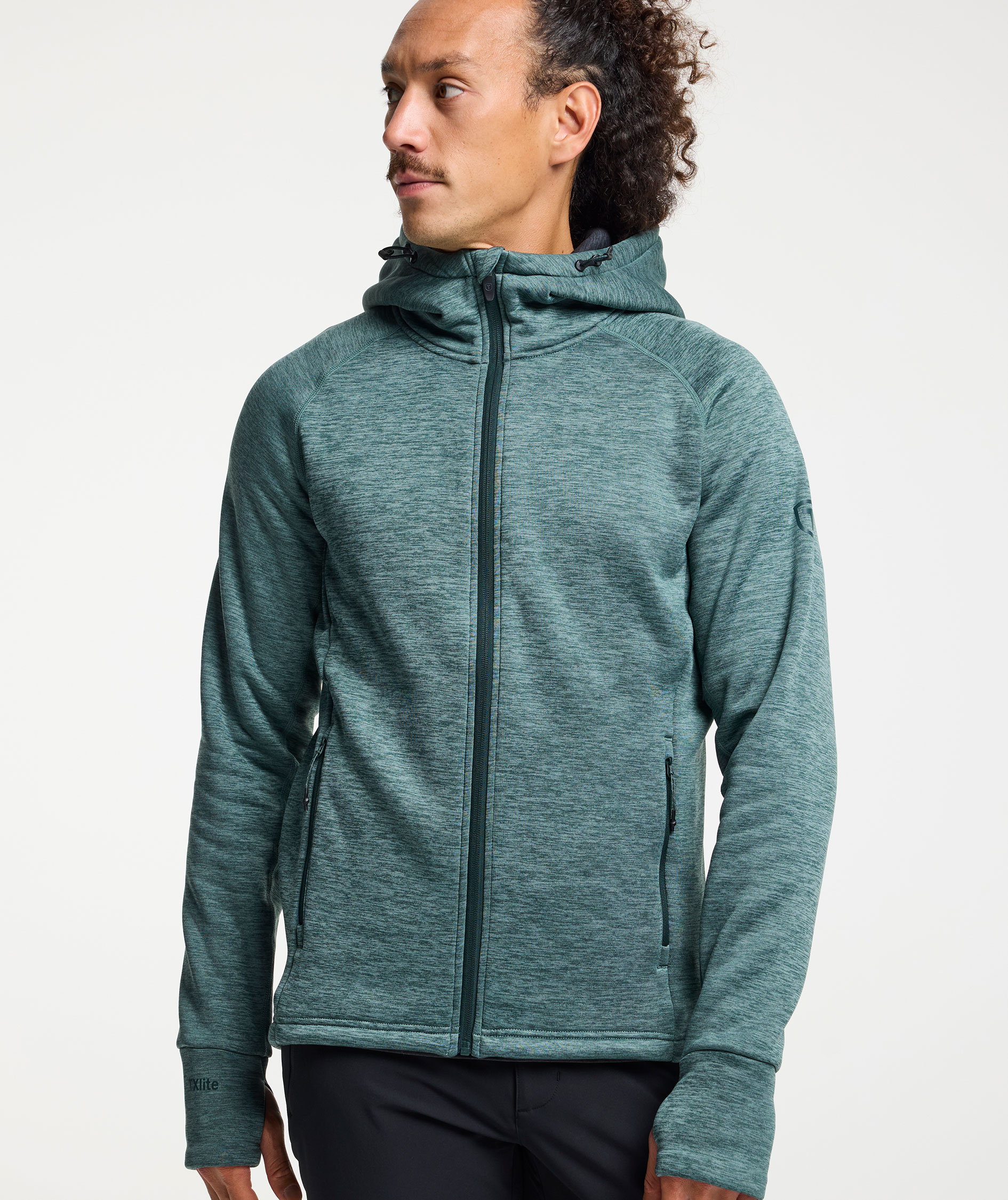Tenson TXlite hoodie with full zipper, Green, large image number 8