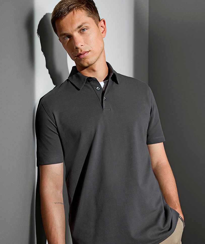 Seven Seas Organic Poloshirt, Silver Grey, large image number 1