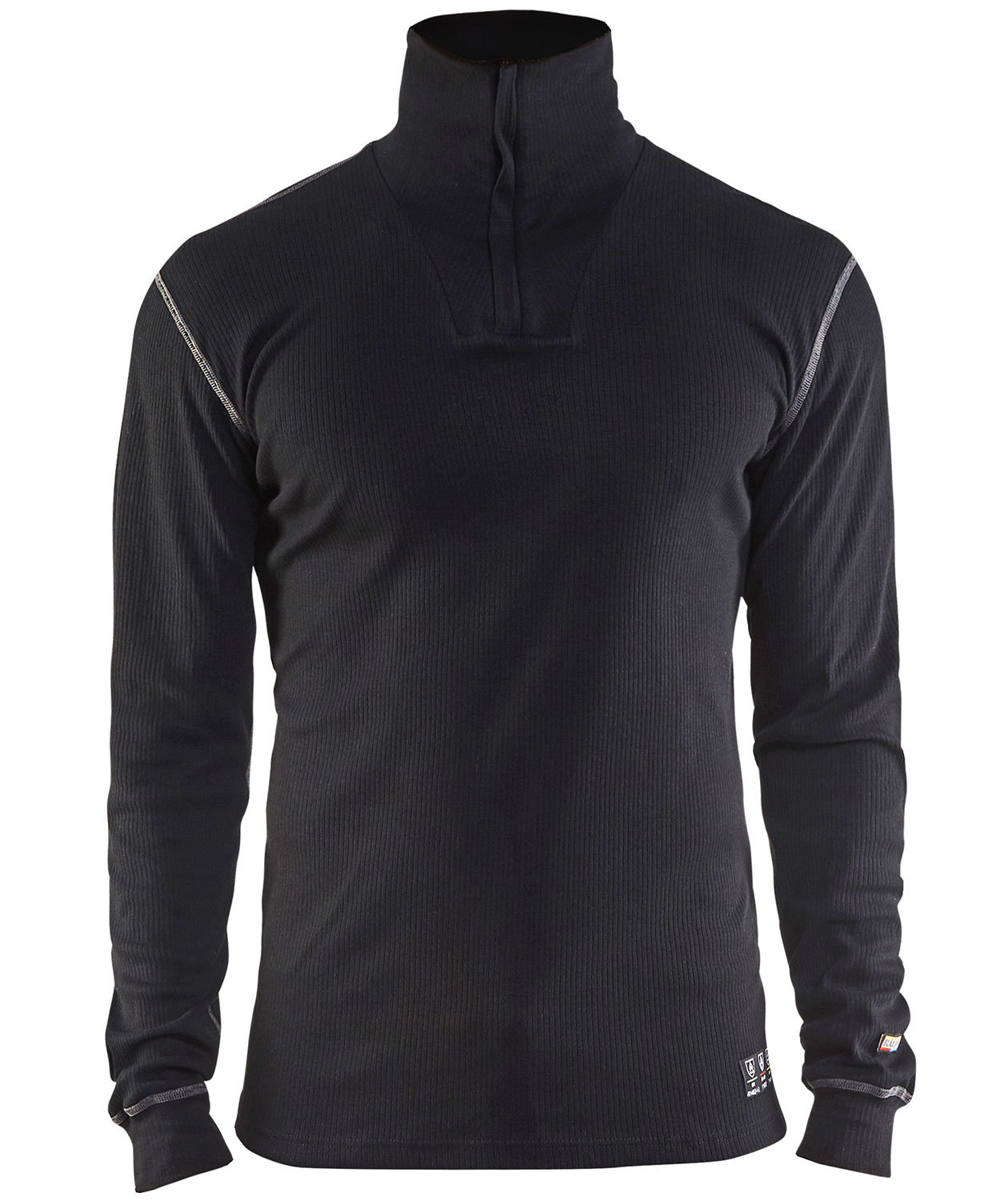 Bl&aring;kl&auml;der langermet Anti-Flame superundert&oslash;y, Svart