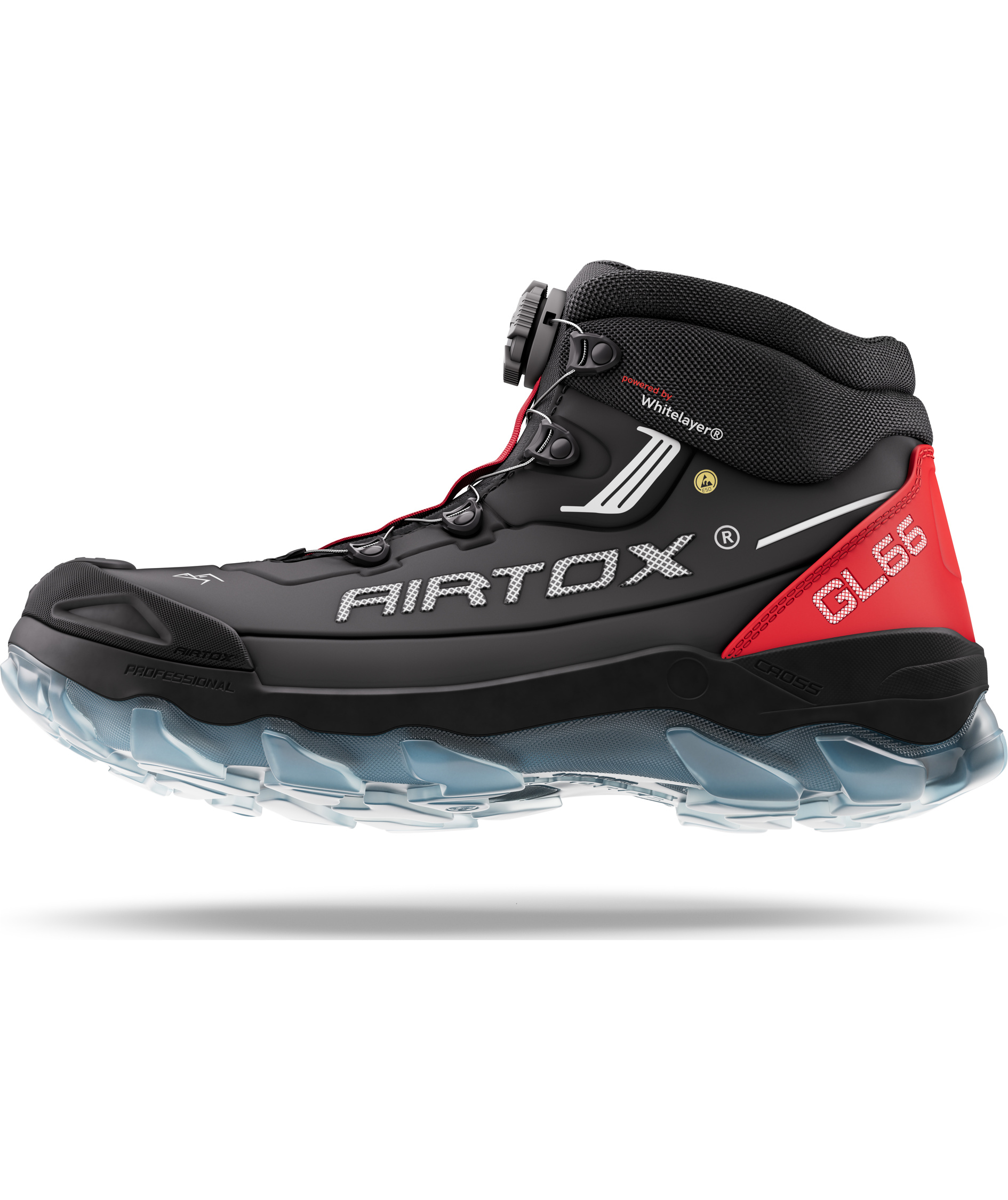 Airtox GL66 skyddsk&auml;ngor S3, Svart/R&ouml;d, large image number 12