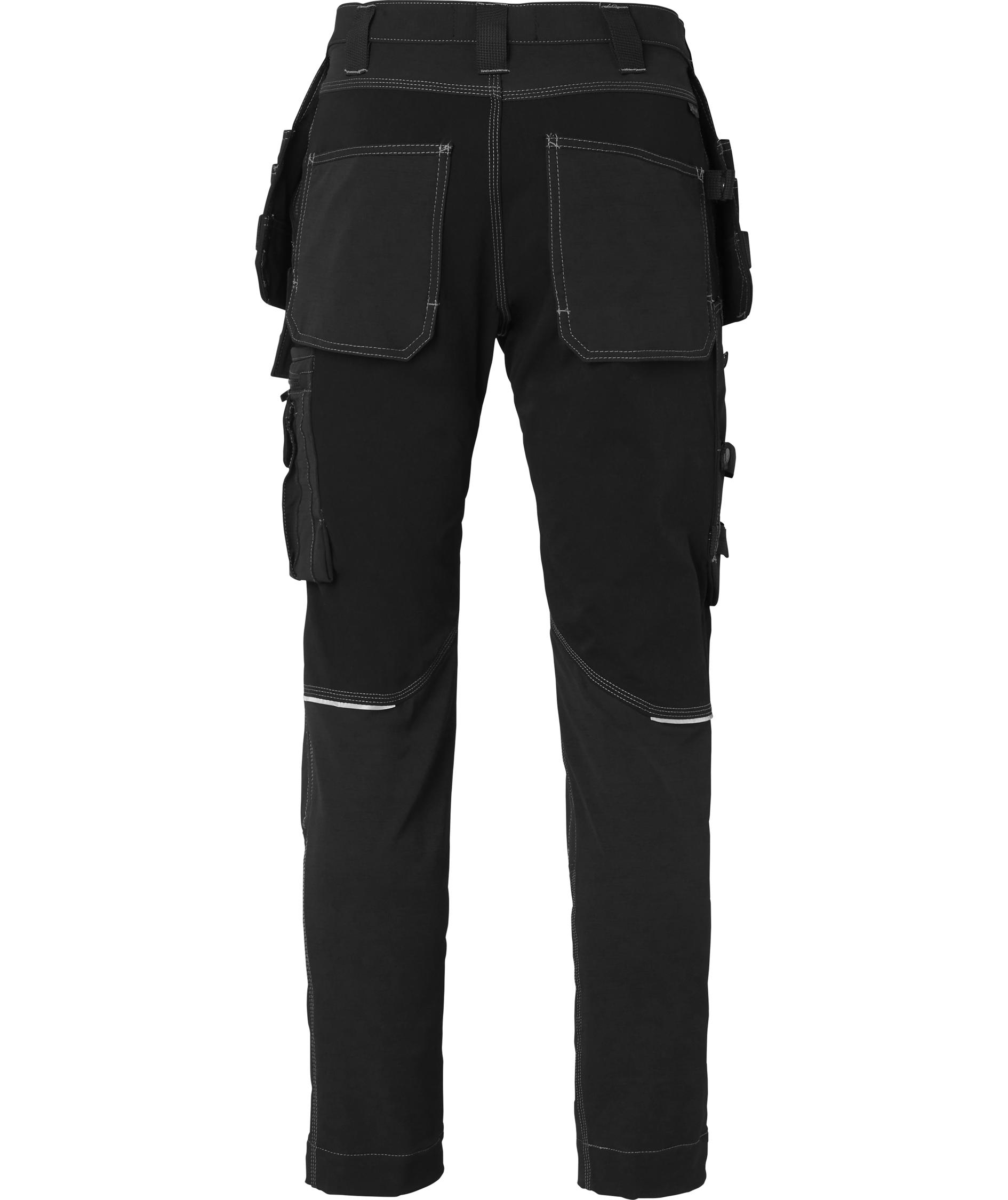 Top Swede h&aring;ndverksbukse 306 full stretch, Svart