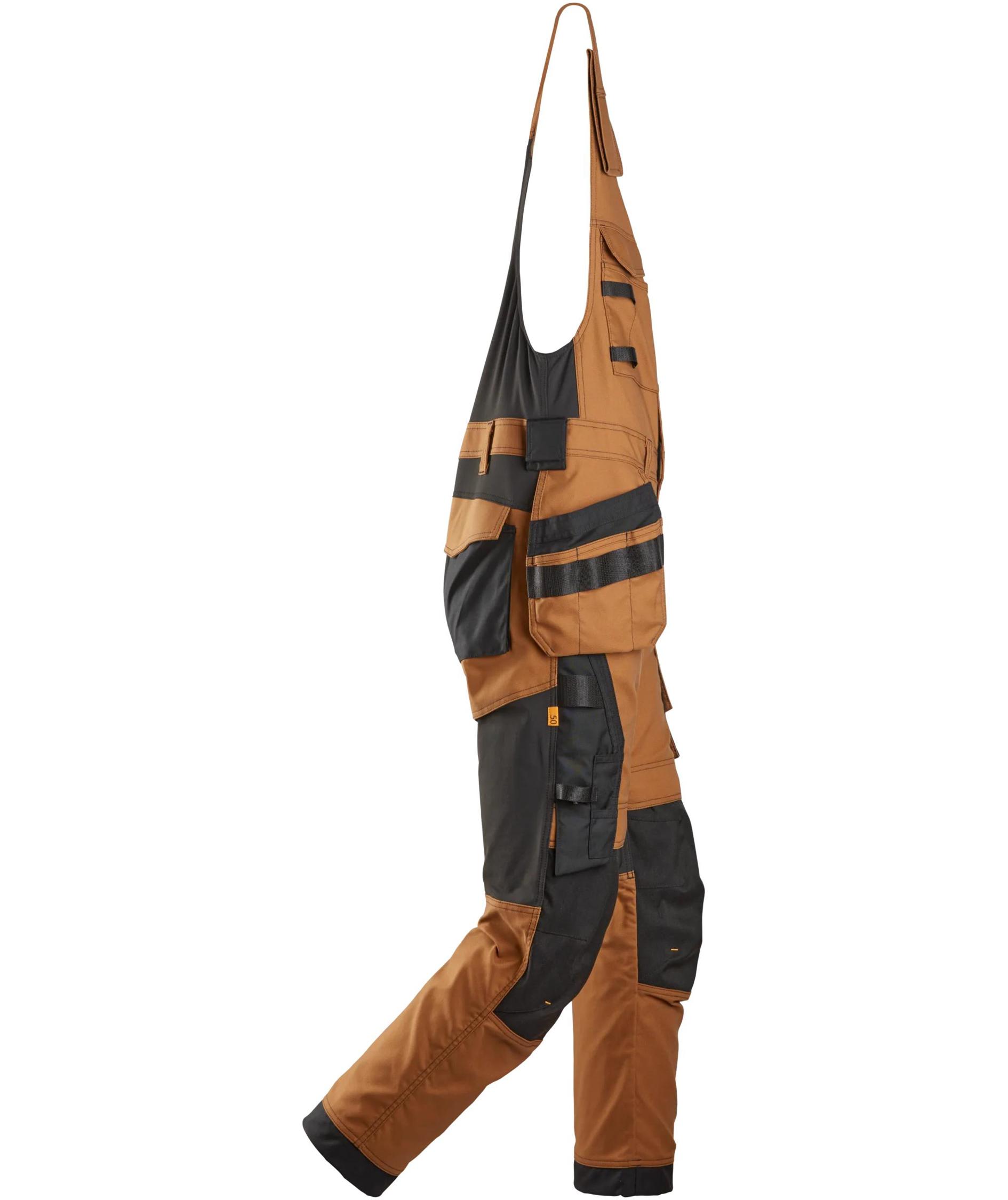 Snickers craftsman one-piece trousers 6014, Brown/Black, large image number 2