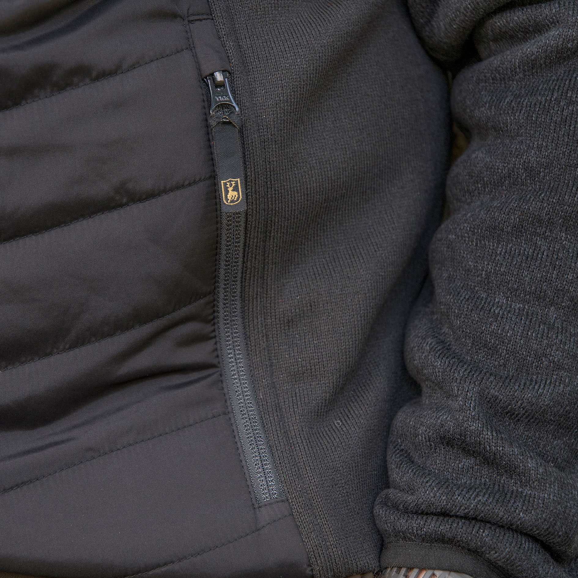 Deerhunter Moor zip-off hybridjakke, Black, large image number 5