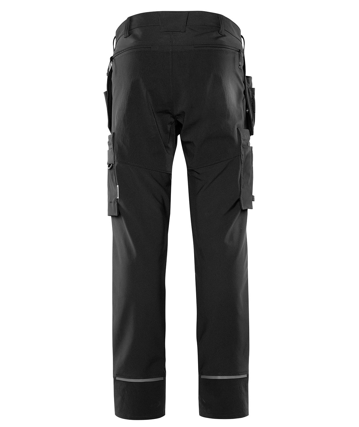 Fristads h&aring;ndverksbukse 2596 LWS full stretch, Svart, large image number 2