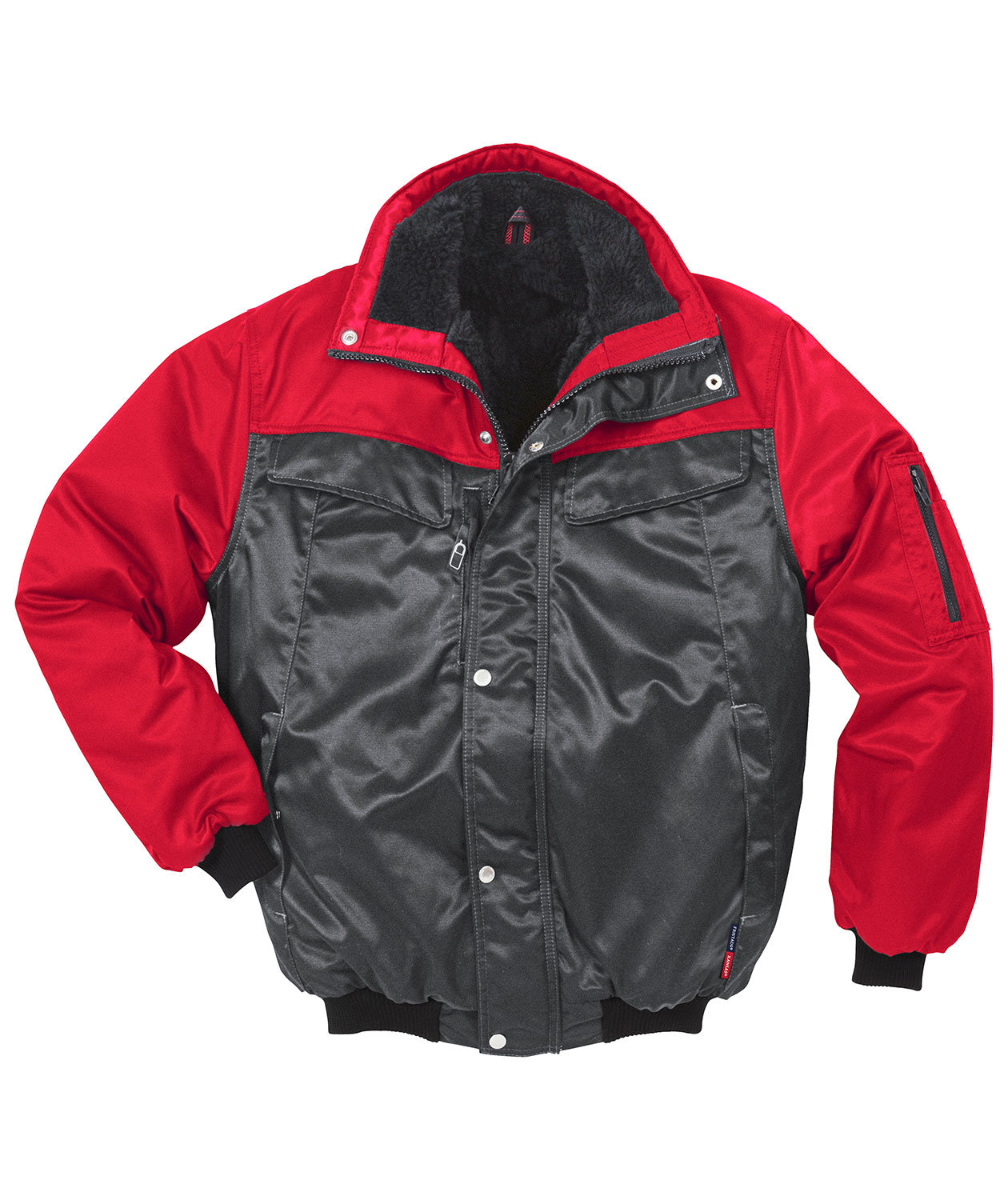 Kansas Icon pilotjacka, Gr&aring;/R&ouml;d, Gr&aring;/R&ouml;d, swatch