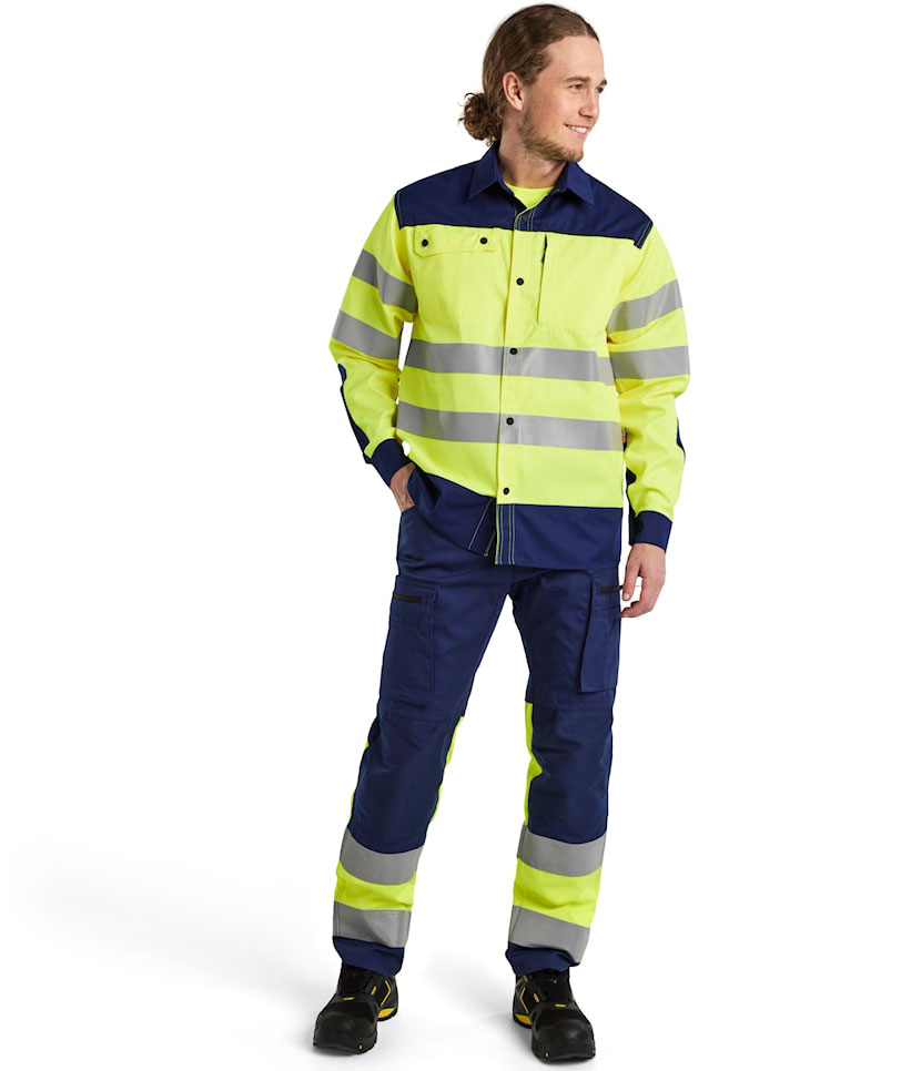 Bl&aring;kl&auml;der arbetsbyxa