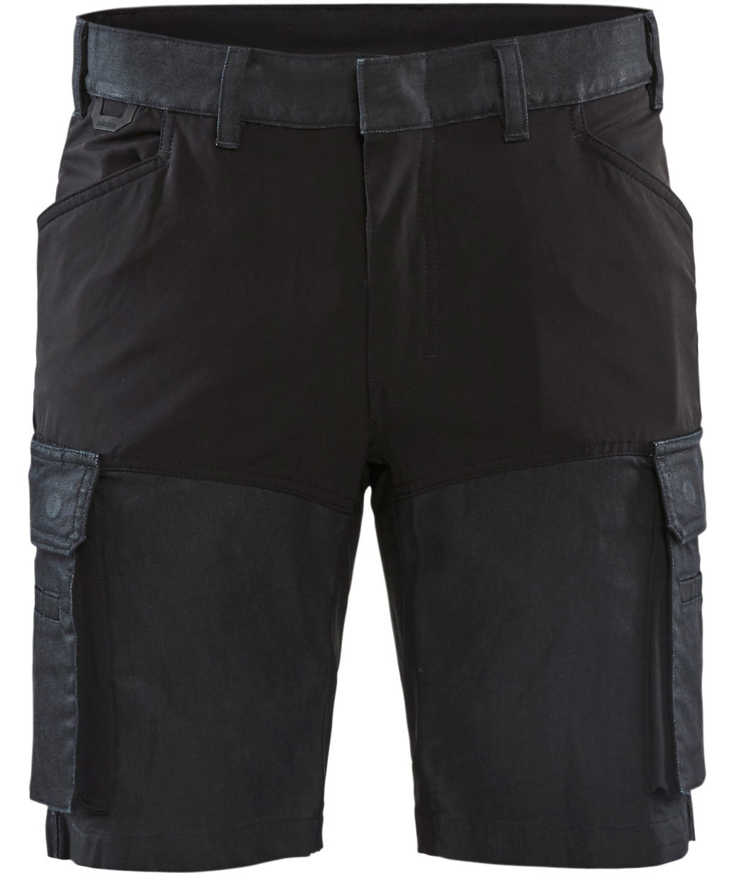 Bl&aring;kl&auml;der arbejdsshorts, Marine/Sort, large image number 0