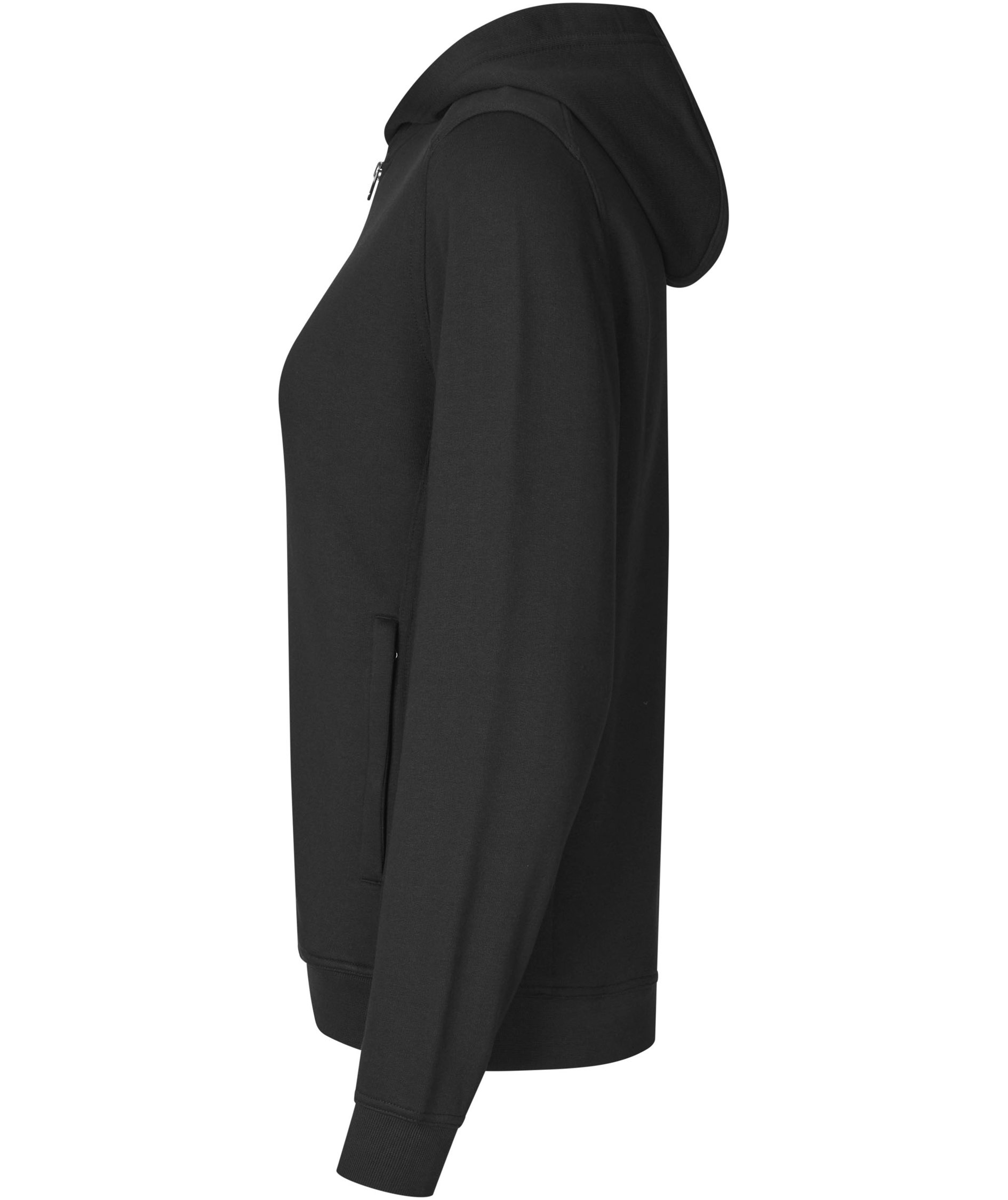 ID Pro Wear Care women's hoodie with zipper, Black, large image number 2