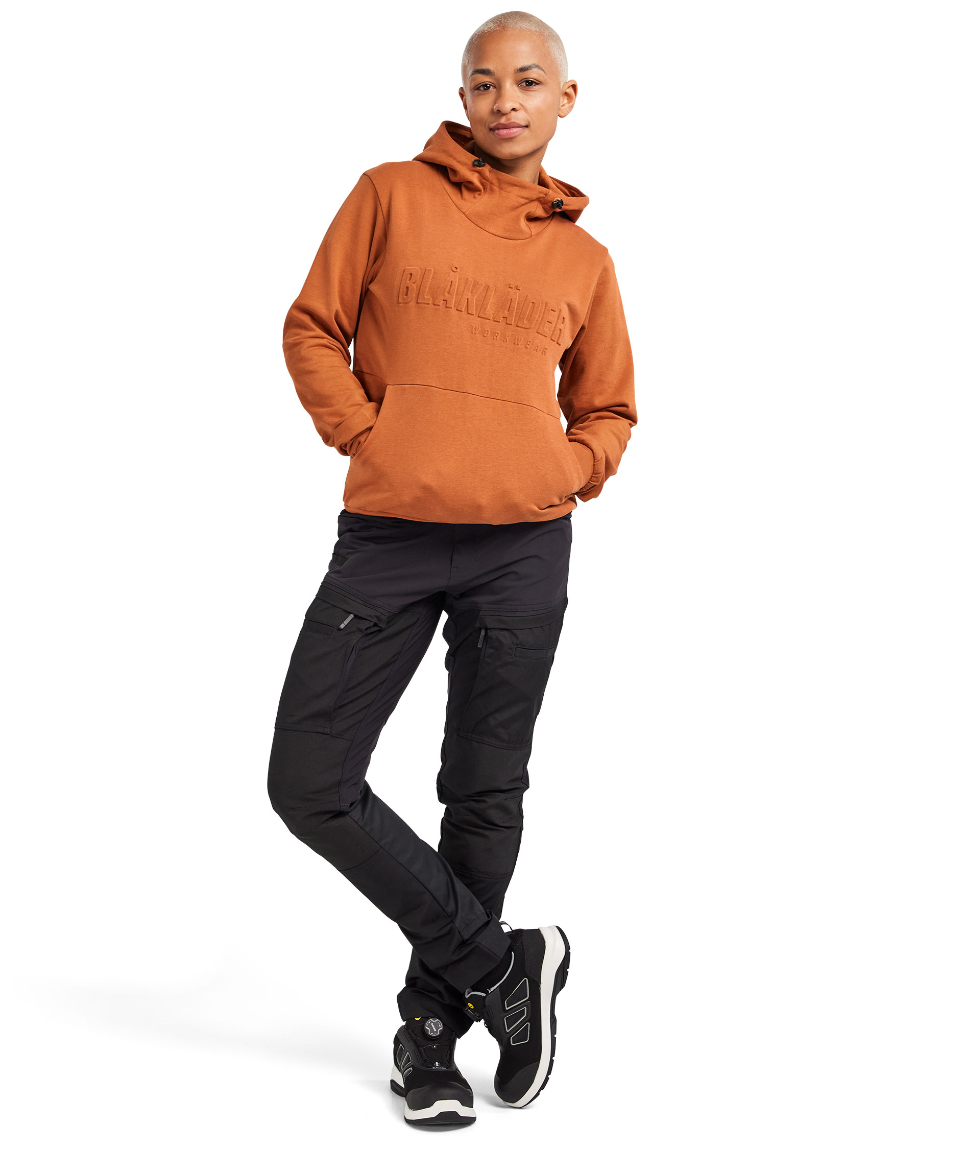 Bl&aring;kl&auml;der hettegenser dame 3D, Rust