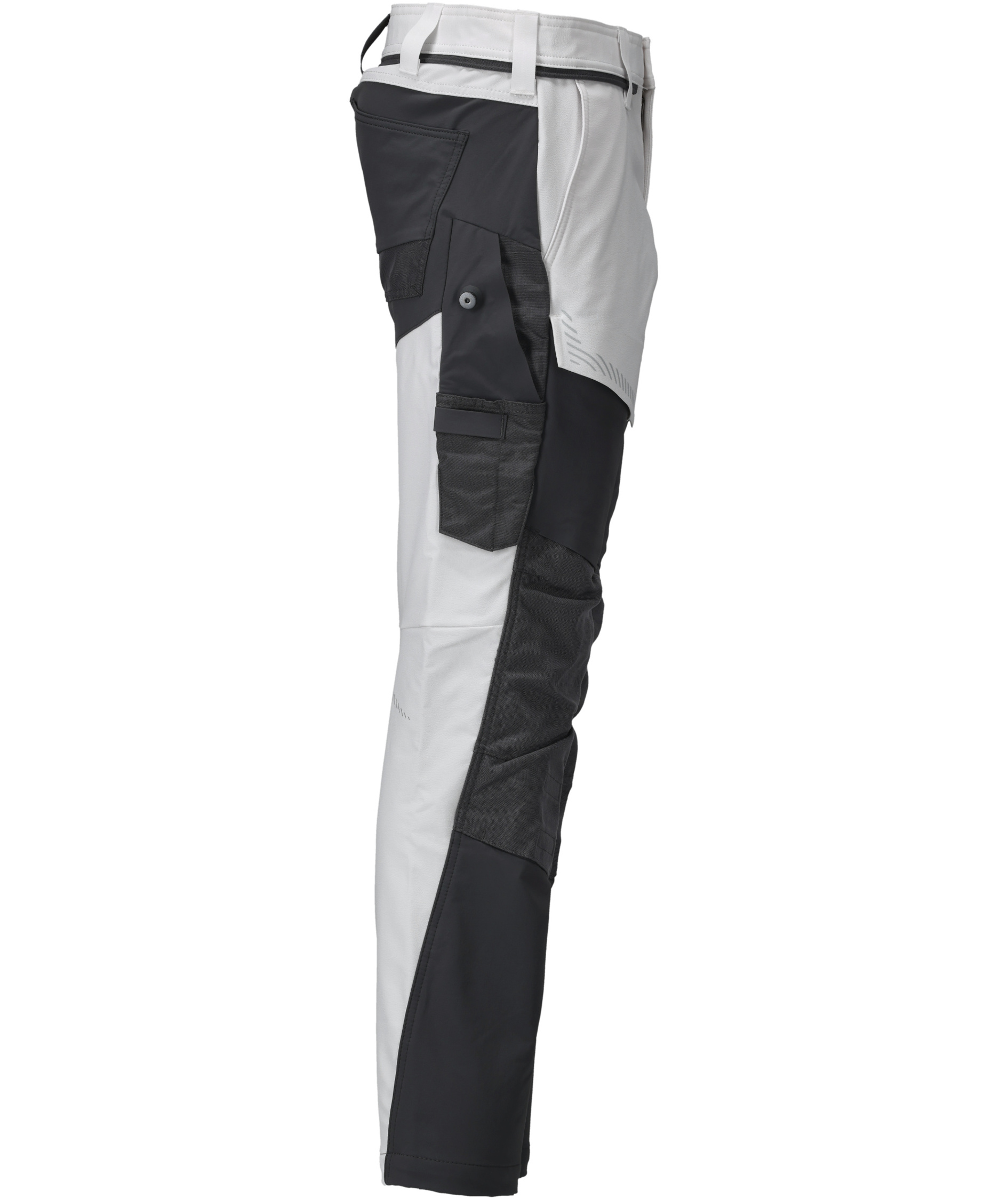 Mascot Customized arbejdsbukser full stretch, Hvid/Stengr&aring;, large image number 2