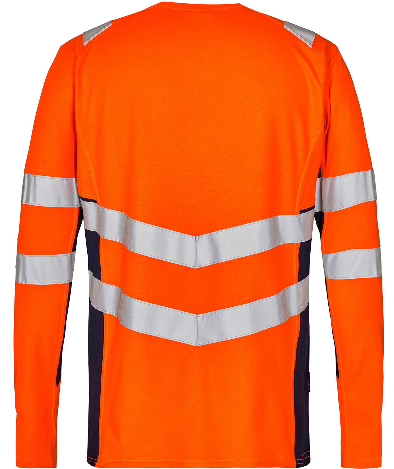 Engel Safety langermet T-skjorte, Orange/Blue Ink