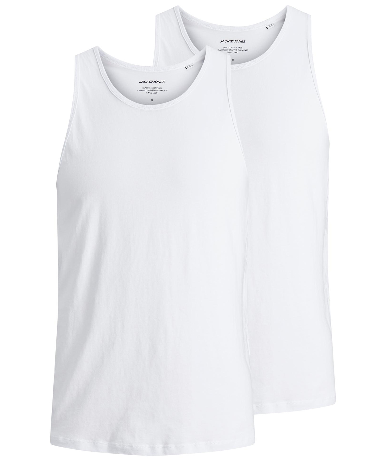 Jack & Jones JABASIC 2-pack undertr&oslash;ye, Hvit