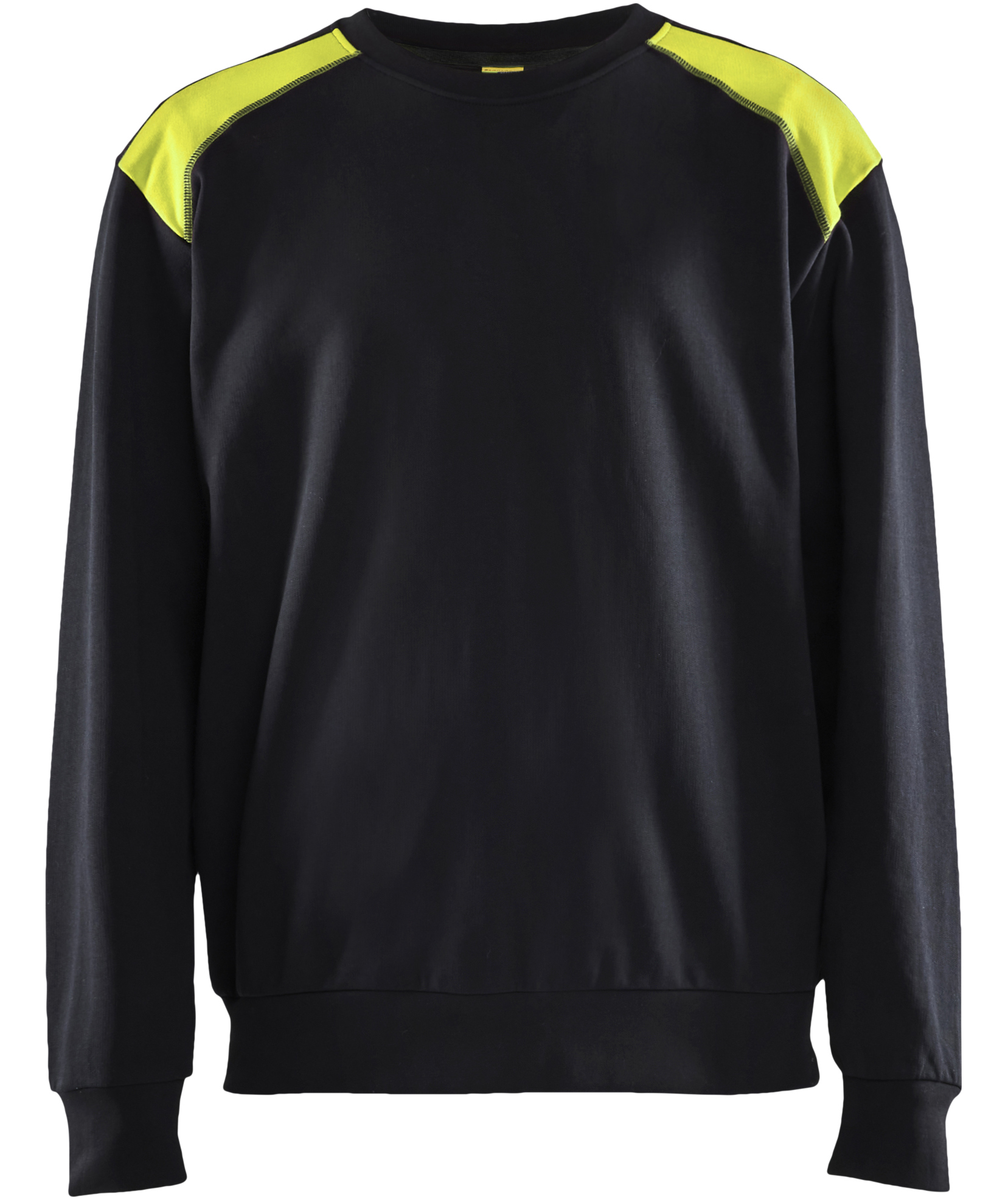 Bl&aring;kl&auml;der collegegenser, Svart/Hi-Vis Gul