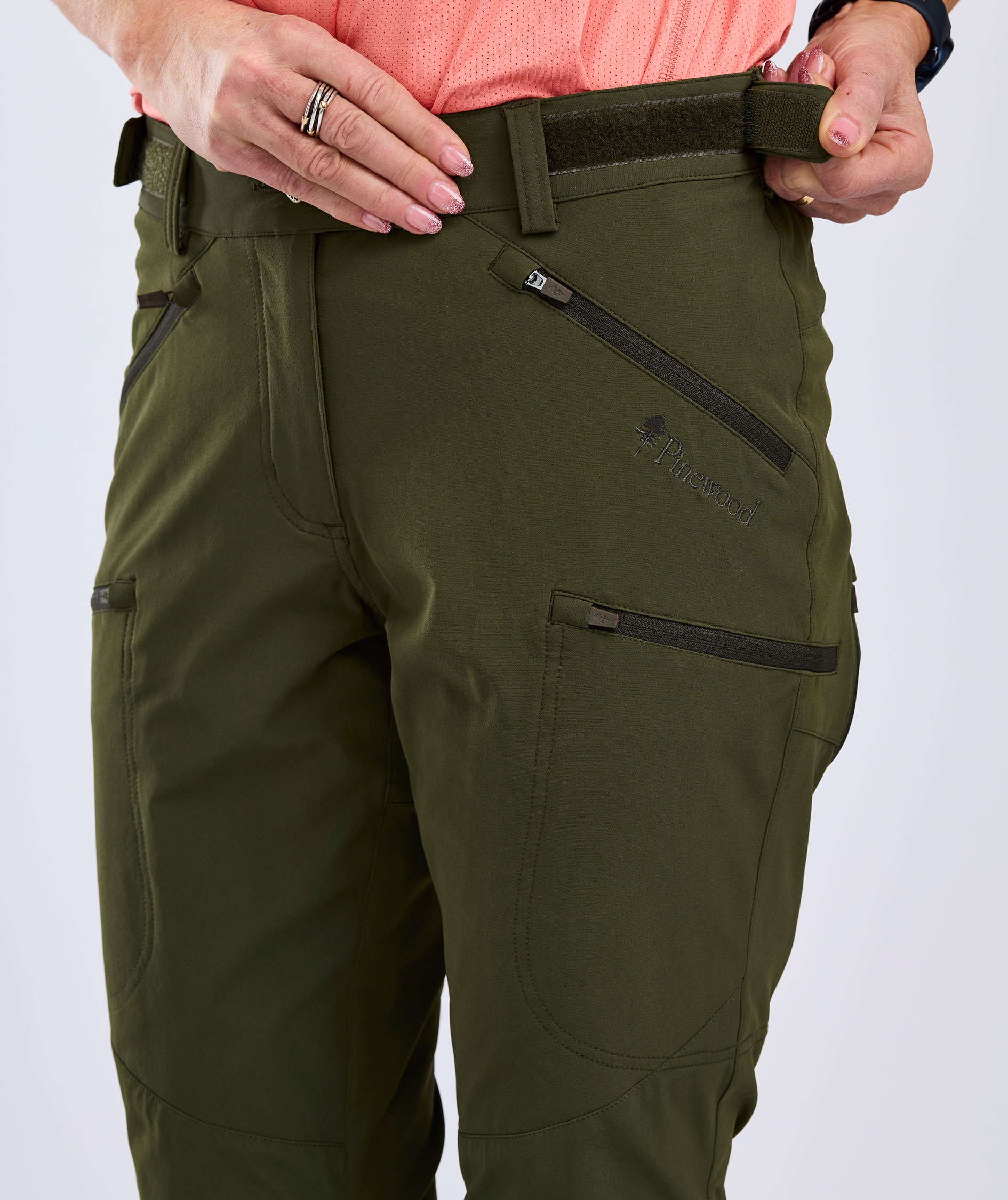 Pinewood&nbsp;Abisko Light damebukser, Mossgreen/Mossgreen, large image number 5