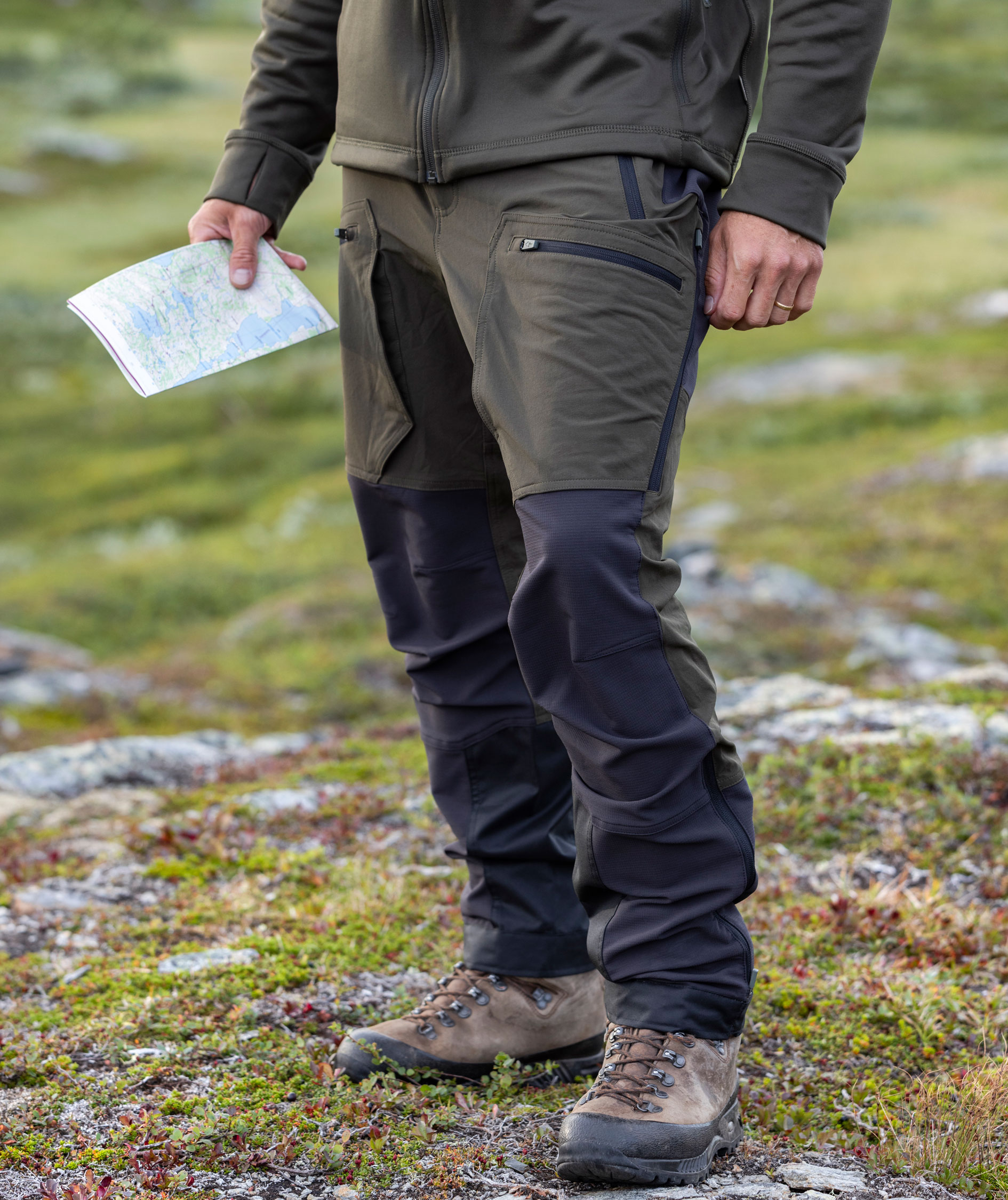 Pinewood Abisko Adventure jagtbukser, Moss green, large image number 11