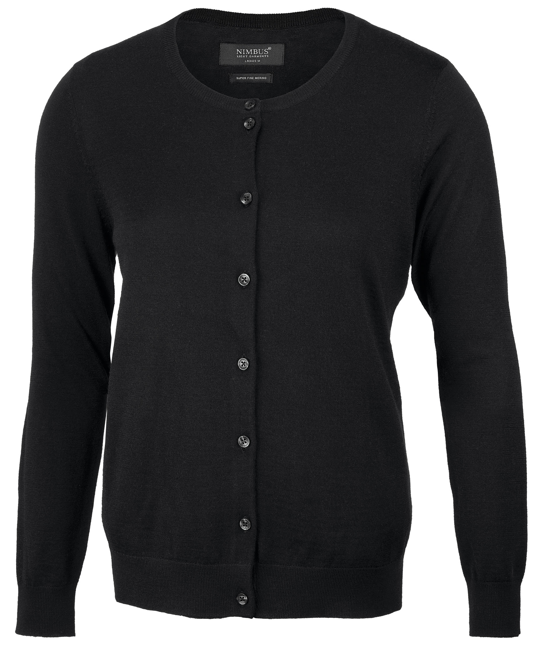 Nimbus Phoenix stickad cardigan dam med merinoull, Svart