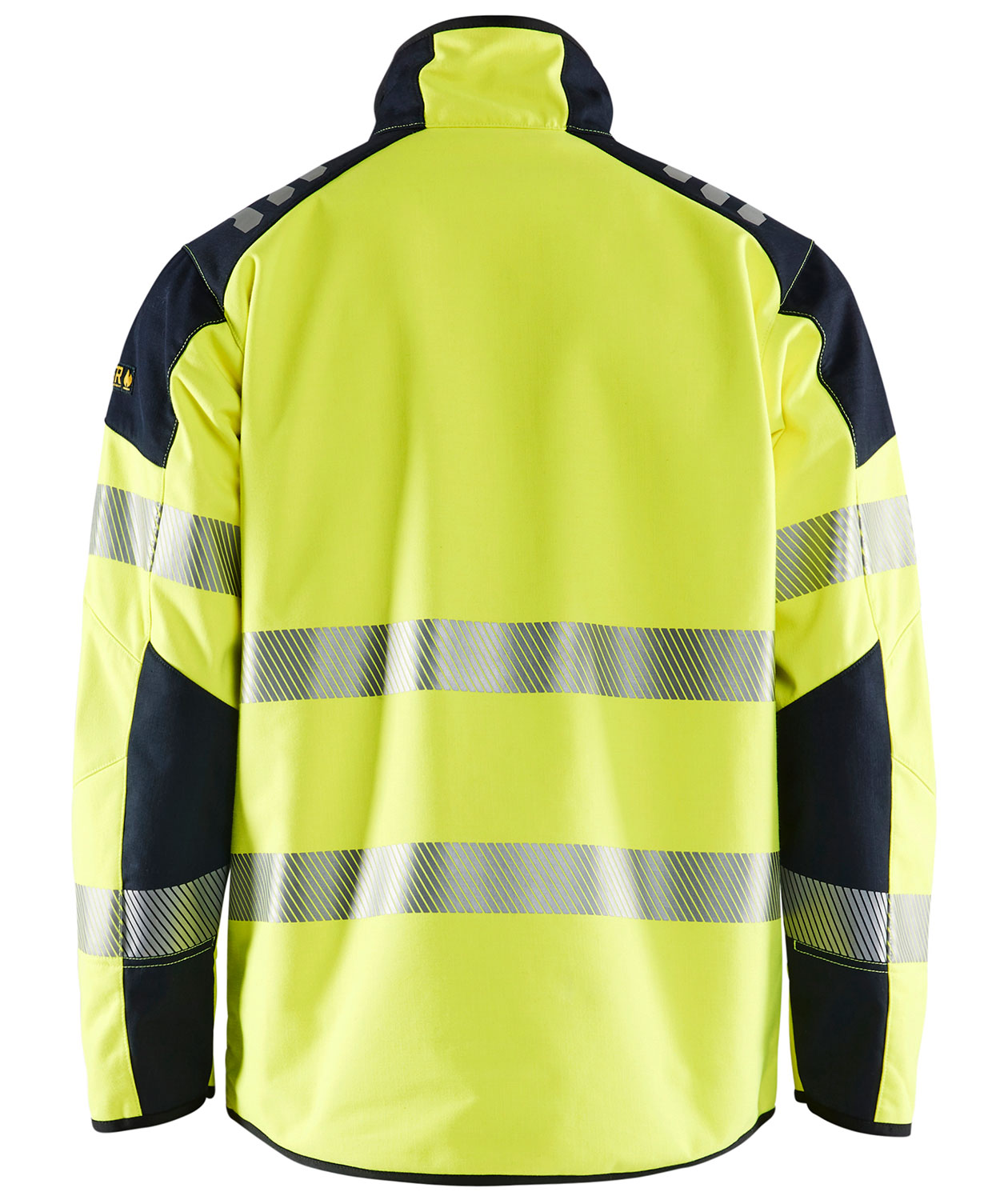 Bl&aring;kl&auml;der multinorm softshelljakke, Hi-vis gul/marinebl&aring;