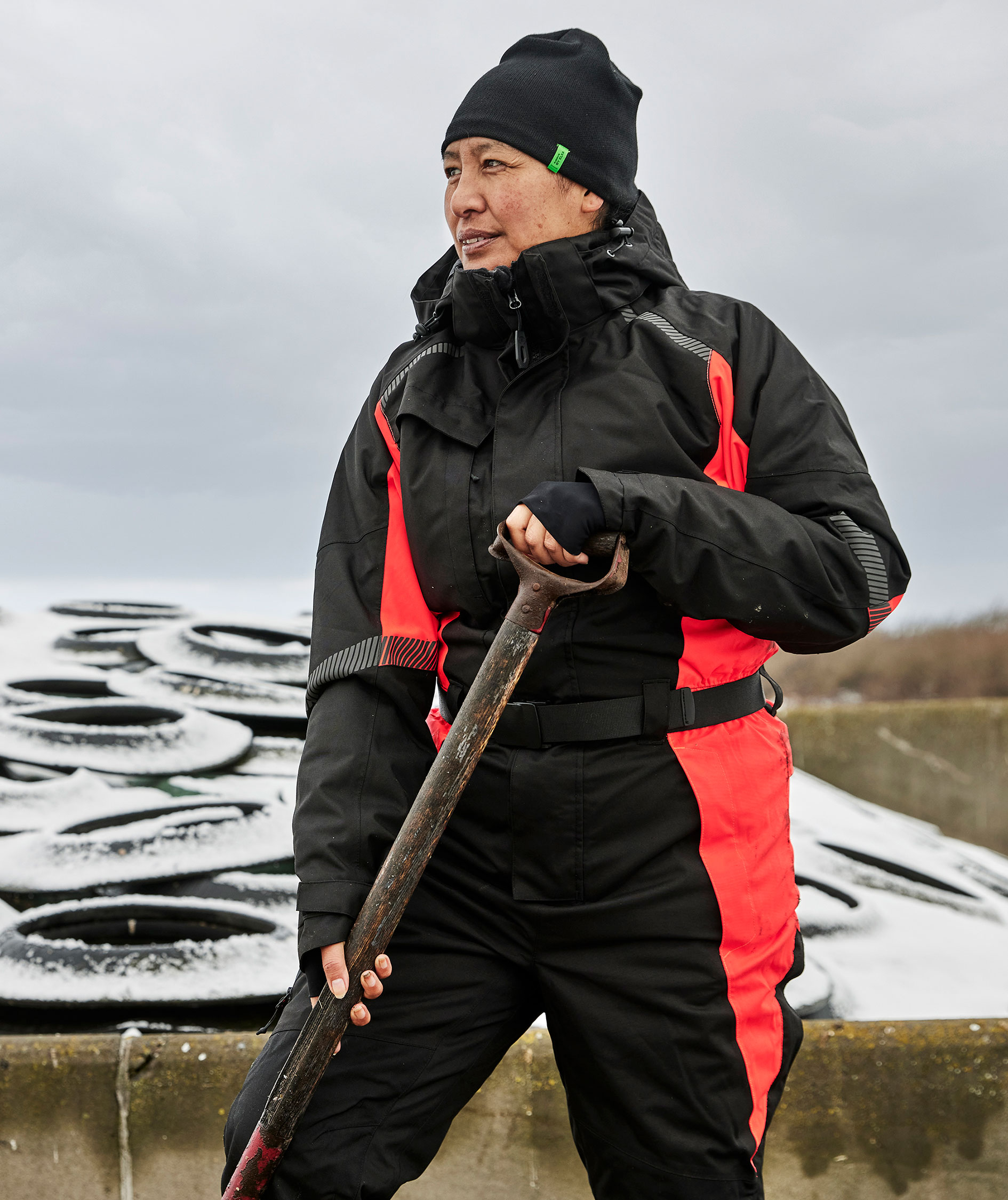 ELKA Working Xtreme dame vinterkjeledress, Svart/R&oslash;d, large image number 8