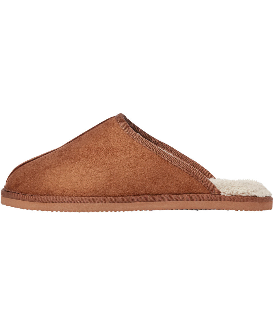 Jack & Jones JFWDUDELY mikrofiber slippers, Almond, Almond, swatch