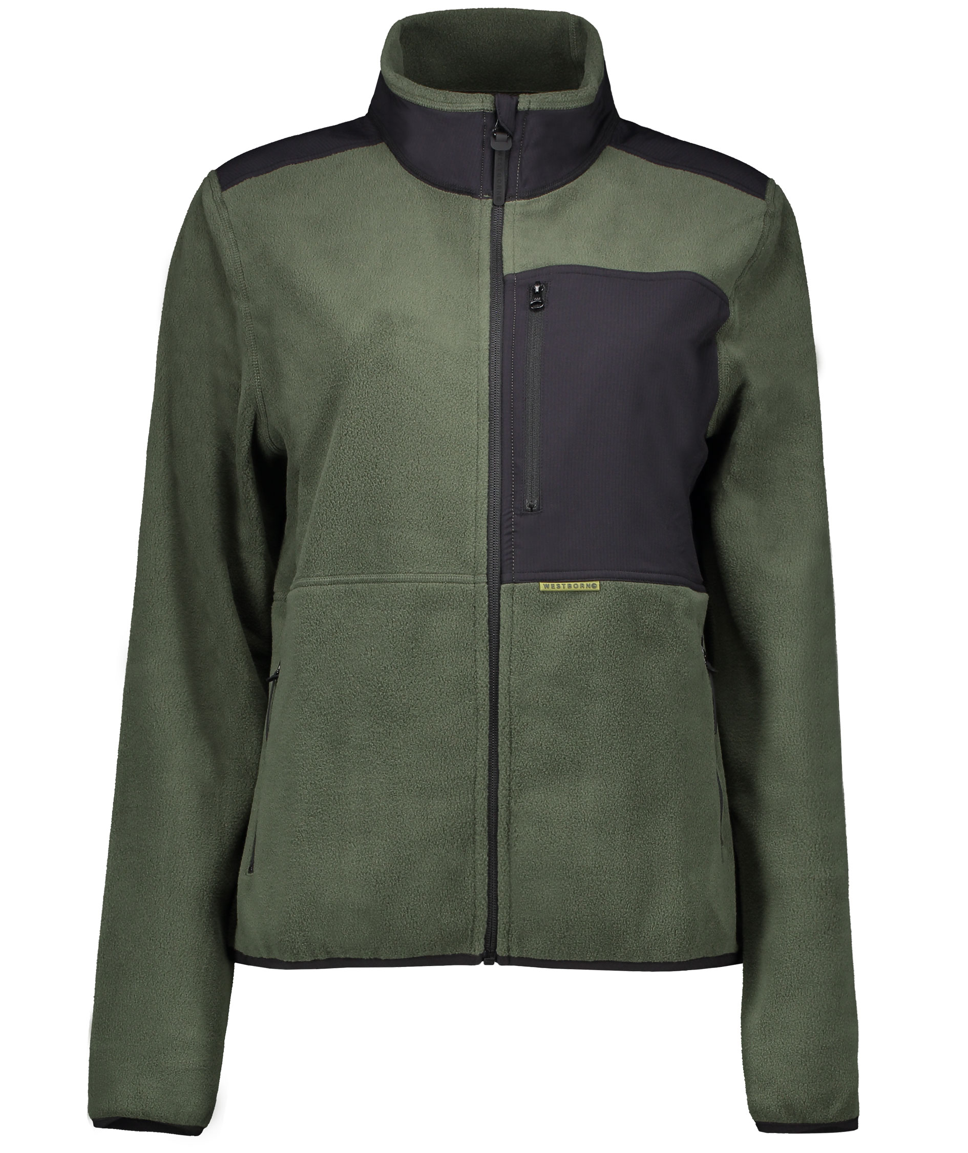 Westborn microfleece jacka dam, Dusty Olive