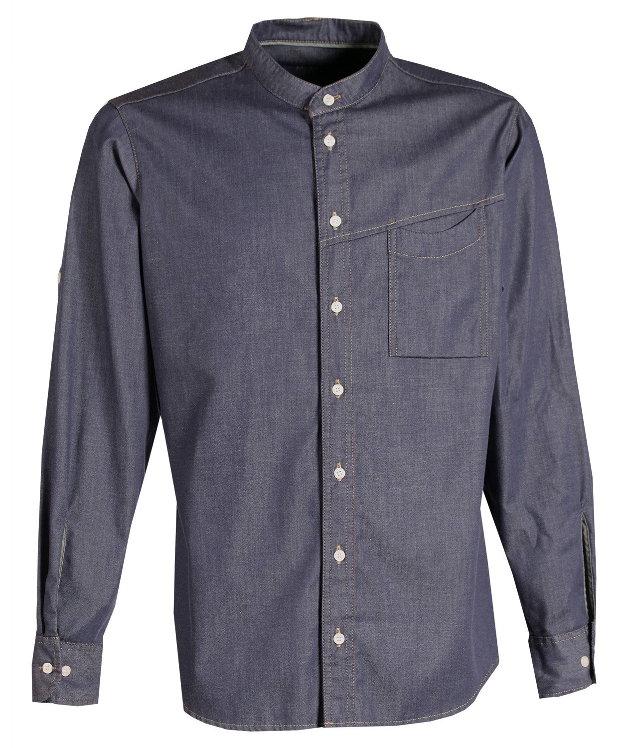 Nybo Workwear New Nordic Gastro comfort fit skjorta, Denim bl&aring;