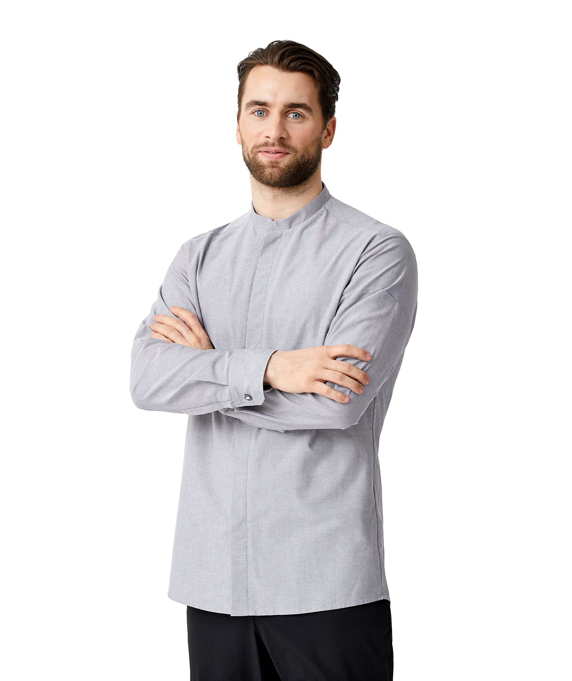 Kentaur modern fit shirt, Oxford grey, large image number 1