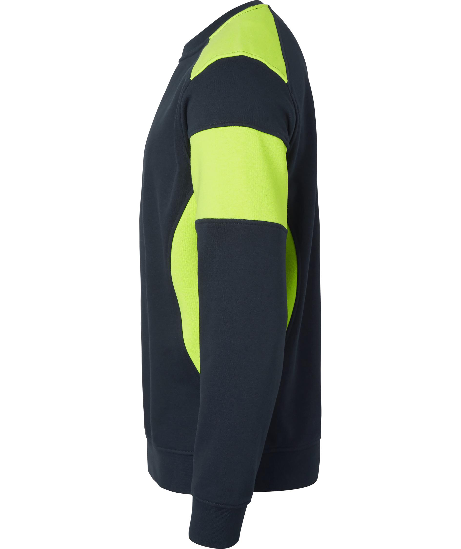 Top Swede sweatshirt 221, Navy/Hi-Vis gul, large image number 3