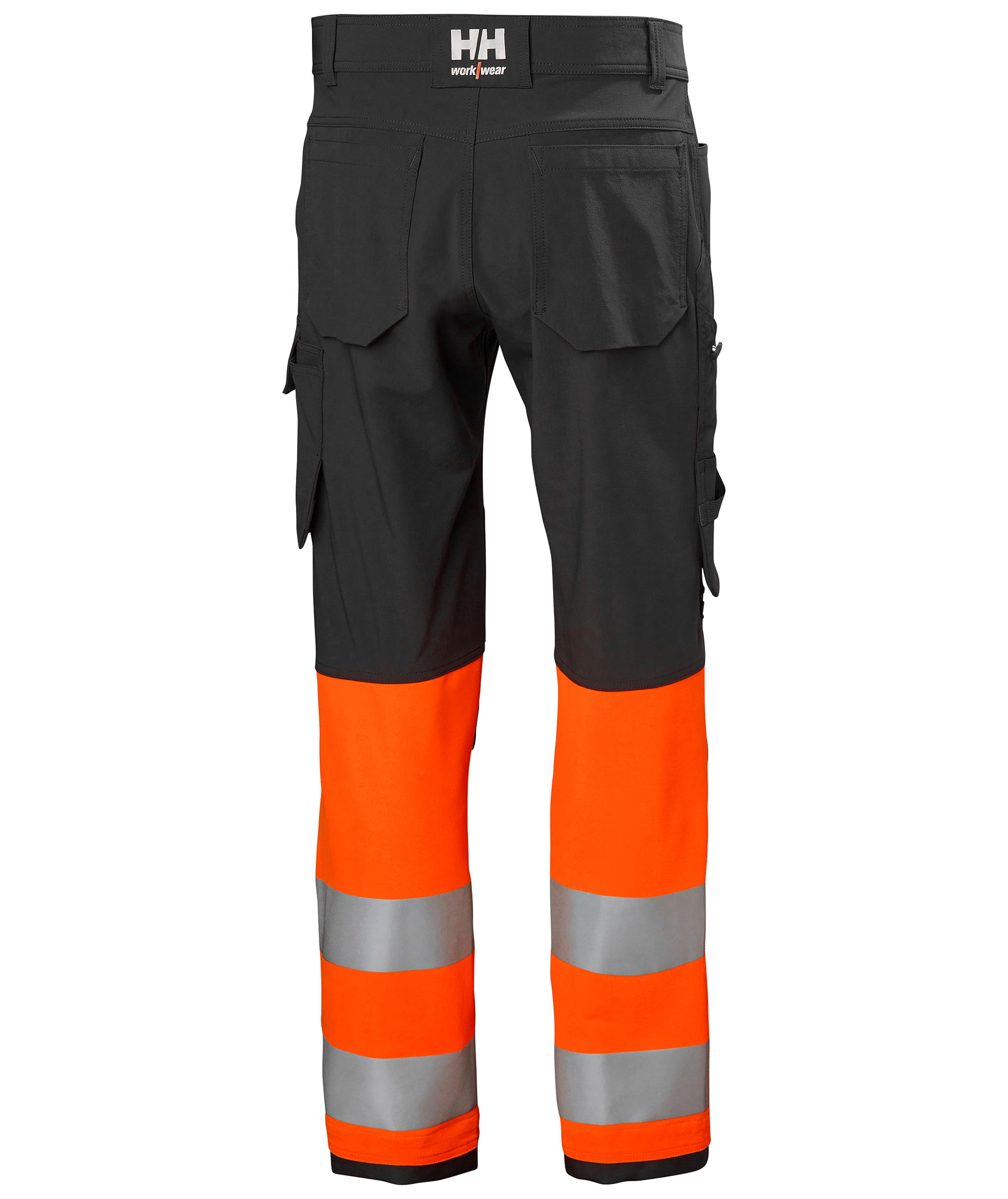 Helly Hansen Alna 4X work trousers full stretch, Hi-vis Orange/Ebony, large image number 2