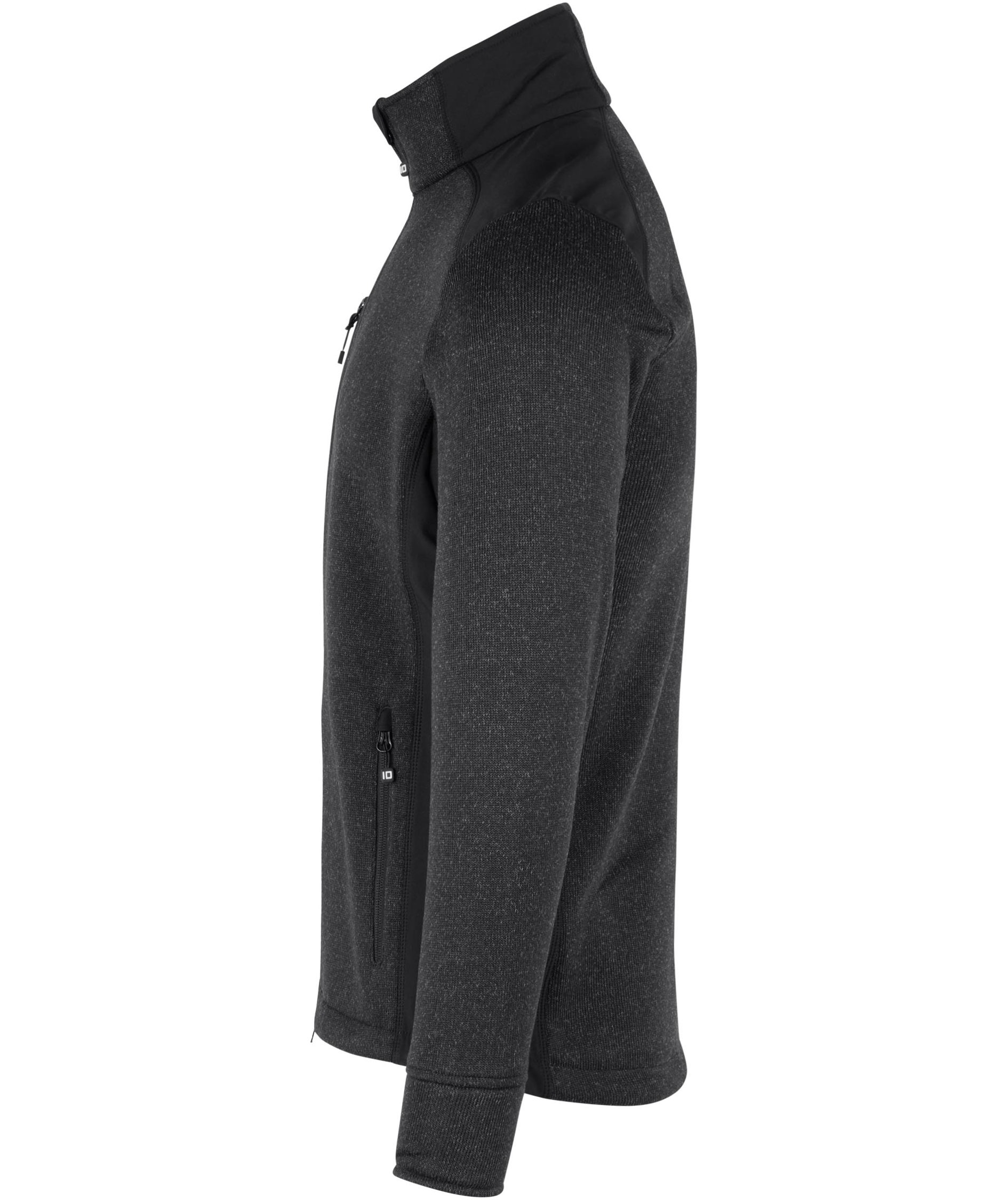 ID Strickfleece-Cardigan, Anthrazitgrau Melange, large image number 2