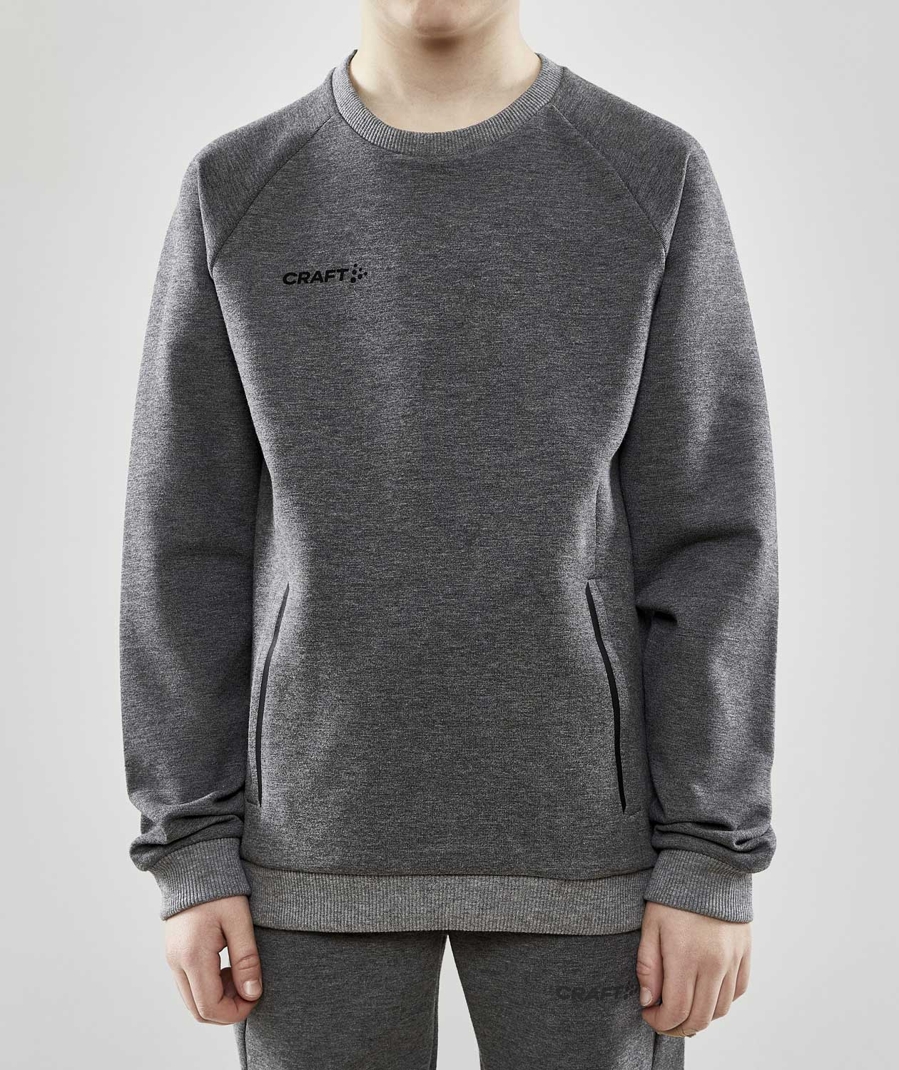 Craft Core Soul Crew sweatshirt for kids, Dark Grey Melange, large image number 1