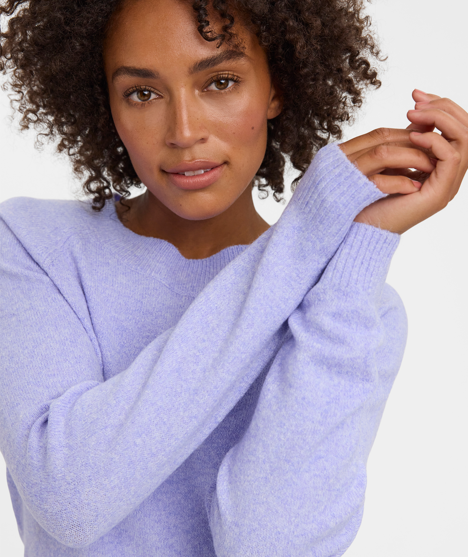 Vero Moda VMDOFFY dame striktr&oslash;je, Jacaranda Melange, large image number 3