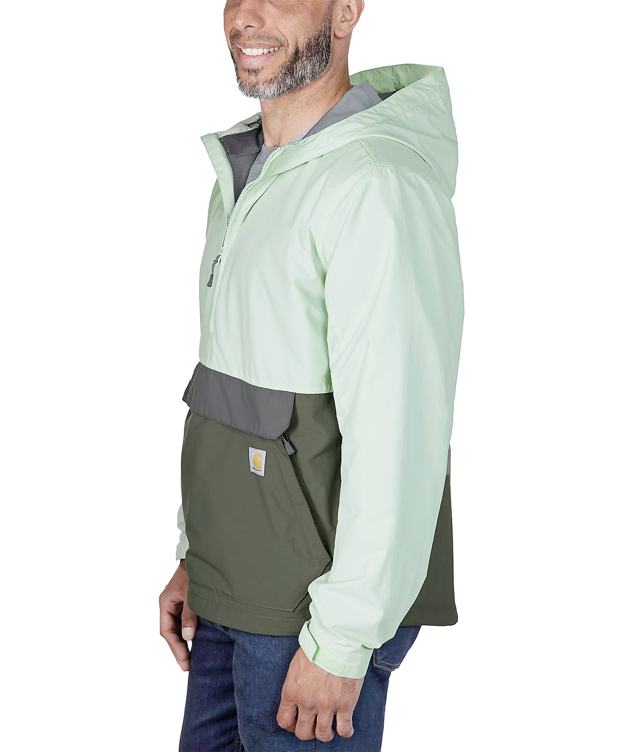 Carhartt Lightweight anorak, Tender Green/Dusty Olive, large image number 3