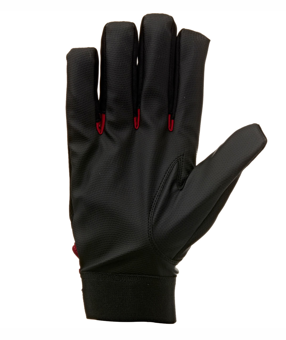 Cramp winter gloves with velcro, Black/Red, large image number 1