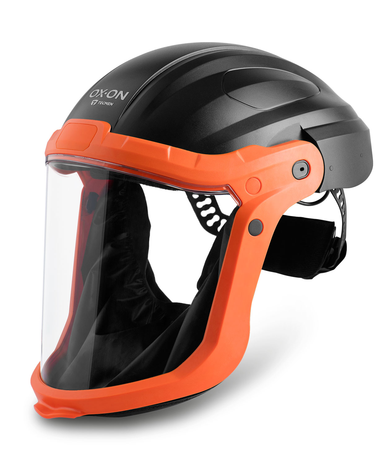 OX-ON Tecmen comfort visir, Orange/Svart