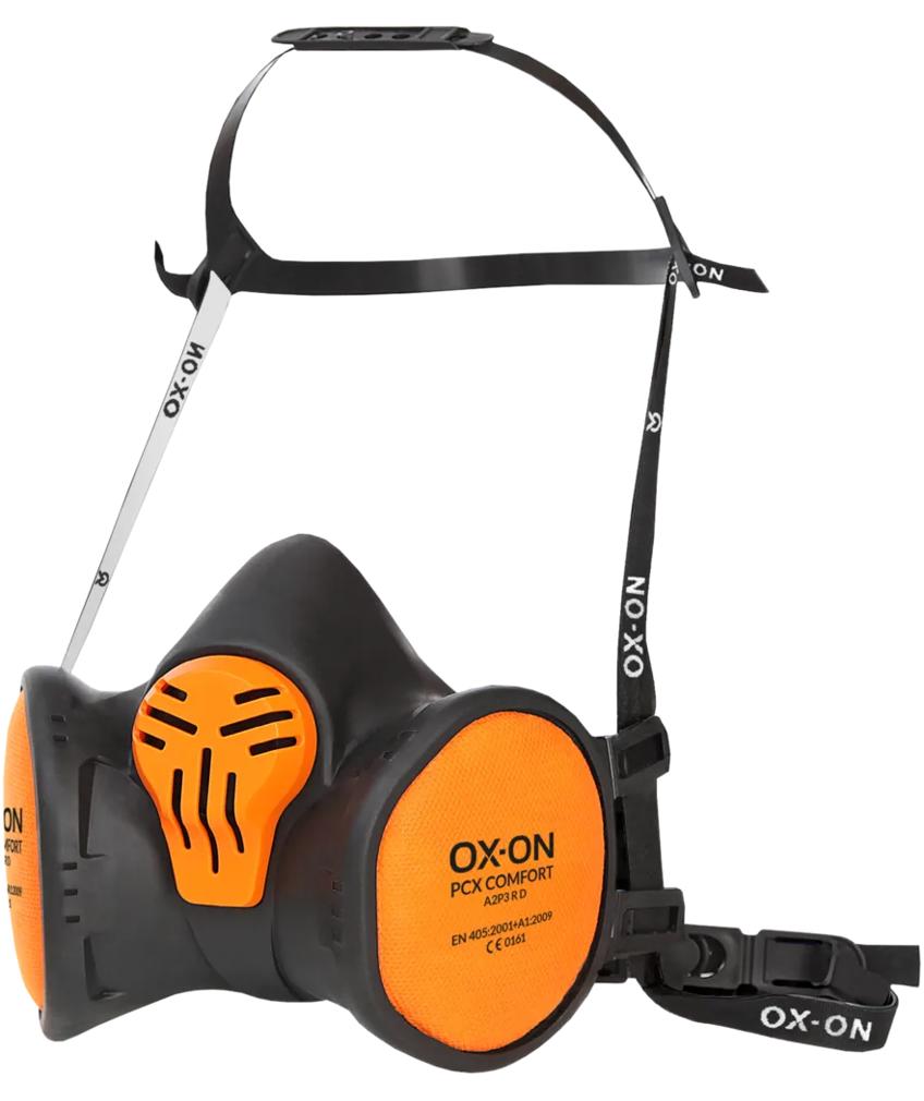 OX-ON Halvmaske PCX comfort ABEK1P3 R D, Svart/Orange