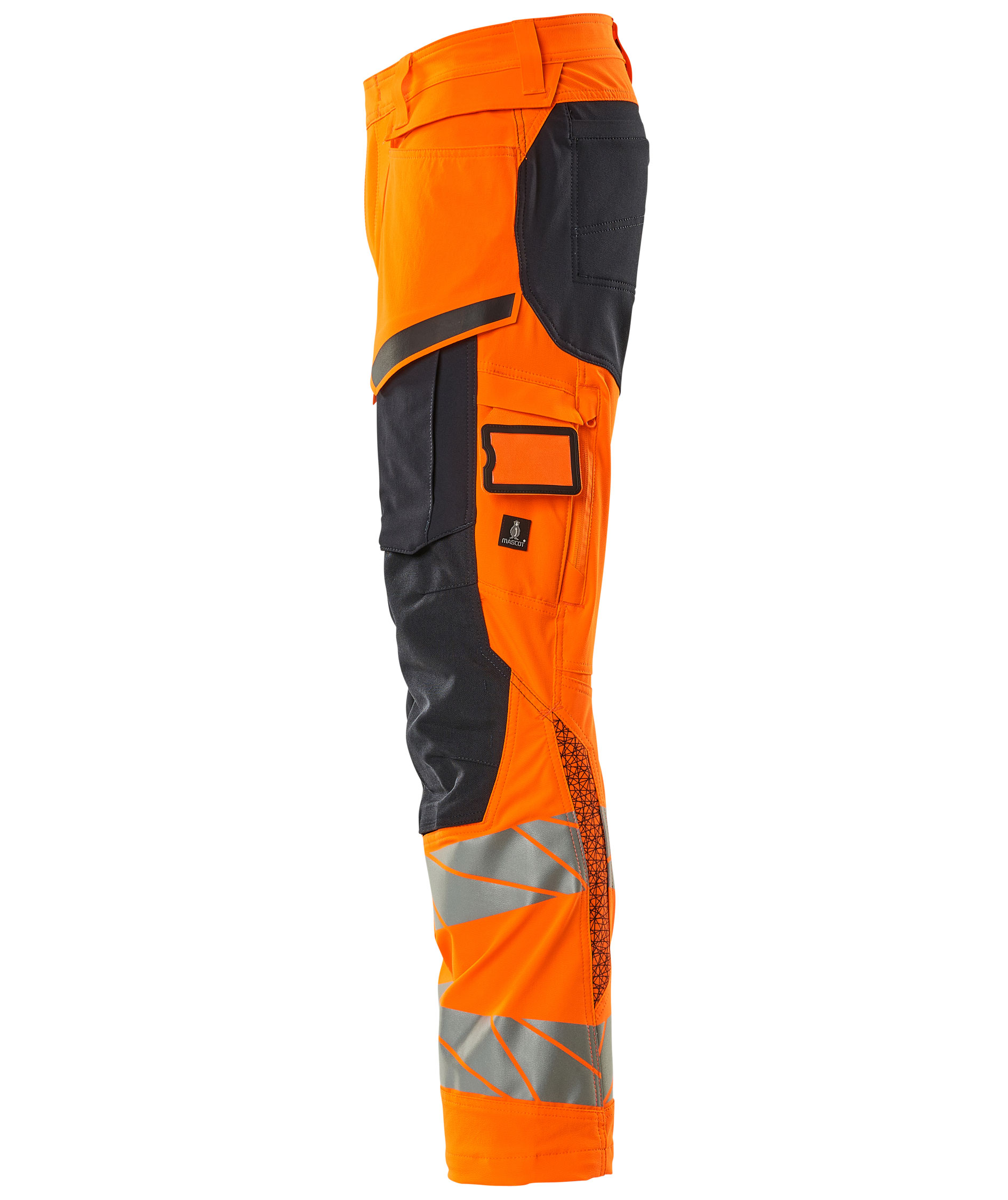 Mascot Accelerate Safe Arbeitshose full stretch, Hi-Vis Orange/Dunkel Marine, large image number 3