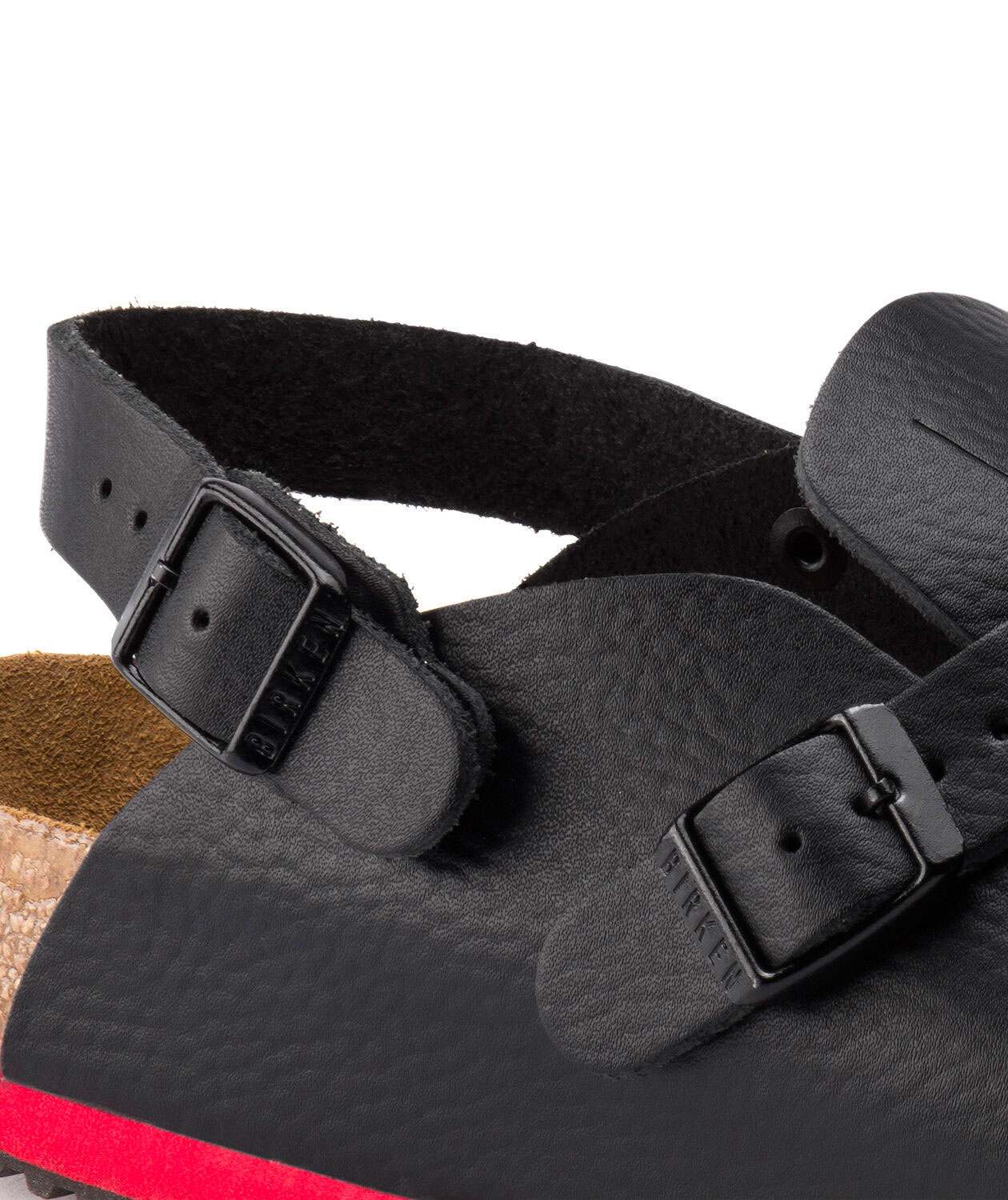 Birkenstock Kay Regular Fit sandaler, Svart/R&ouml;d, large image number 8