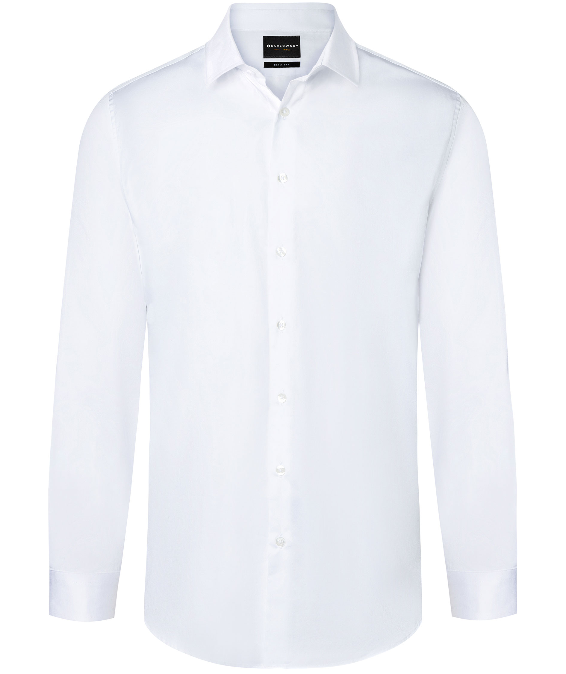 Karlowsky modern fit stretch shirt, White