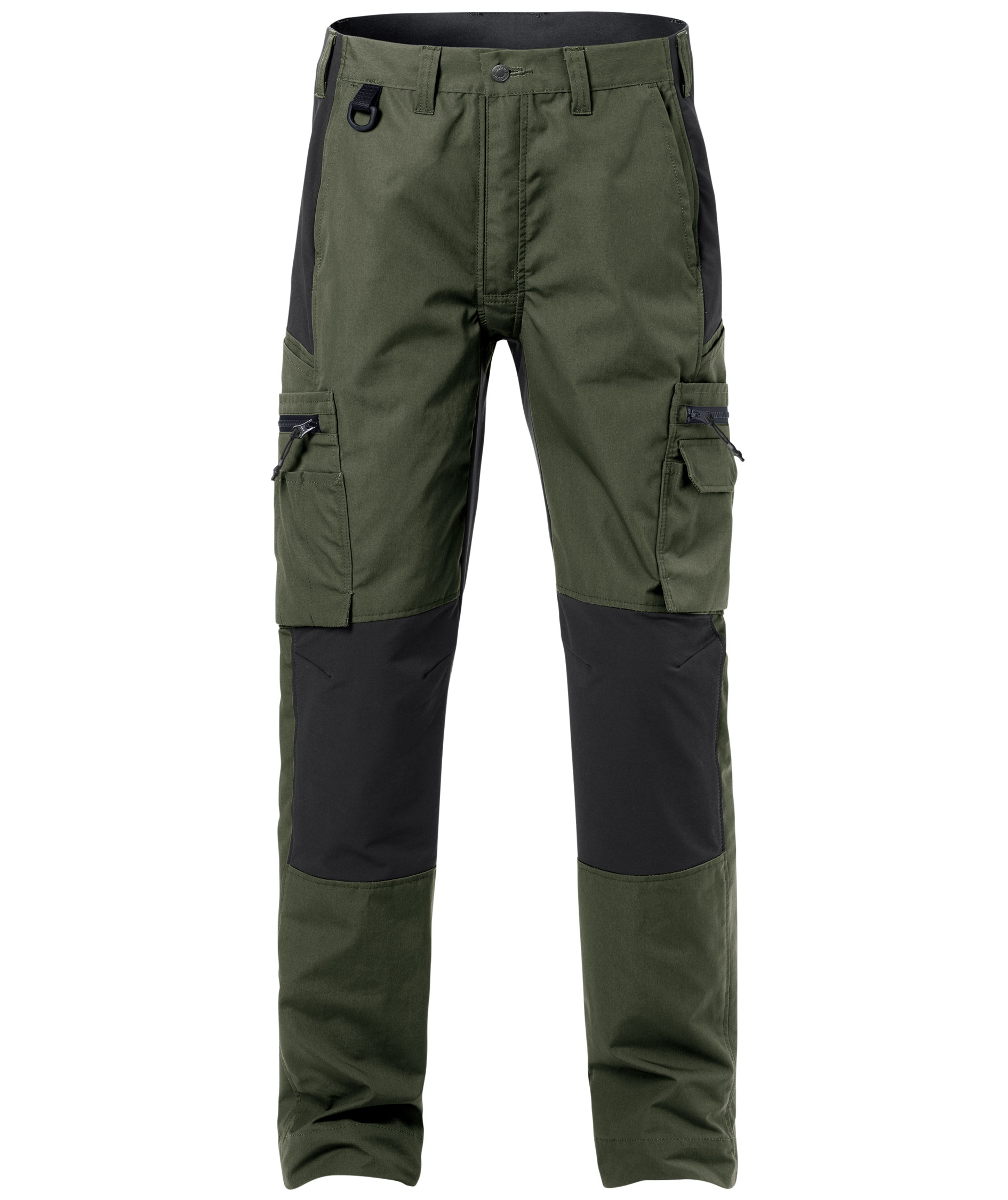 Fristads service trousers 2700 PLW, Army Green/Black, Army Green/Black, swatch