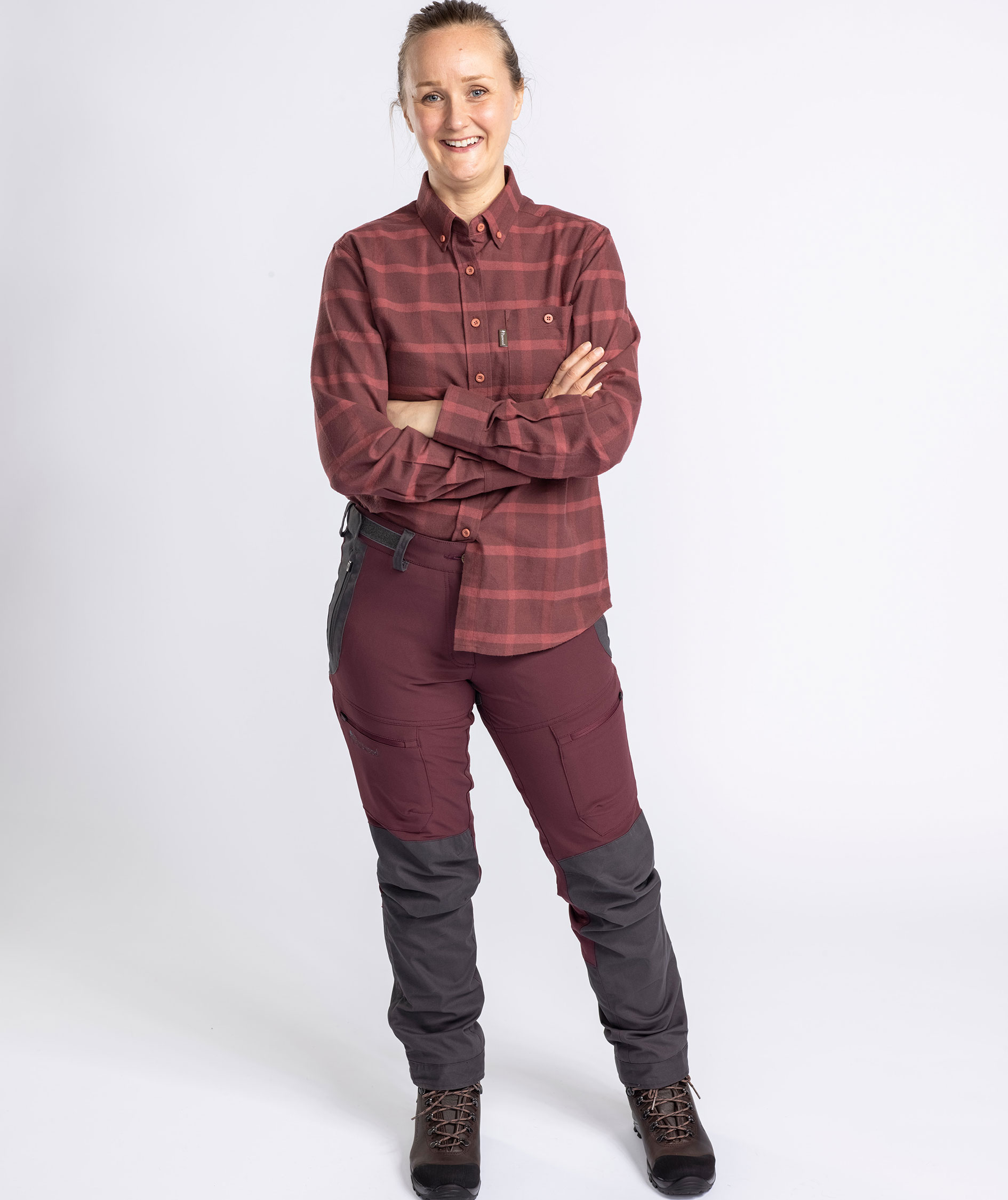 Pinewood&nbsp;Finnveden Hybrid Extreme damebukser, Earth Plum, large image number 9