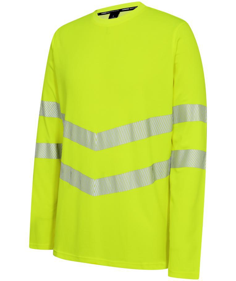 Engel Safety l&aring;ng&auml;rmad T-shirt, Varsel Gul, large image number 2