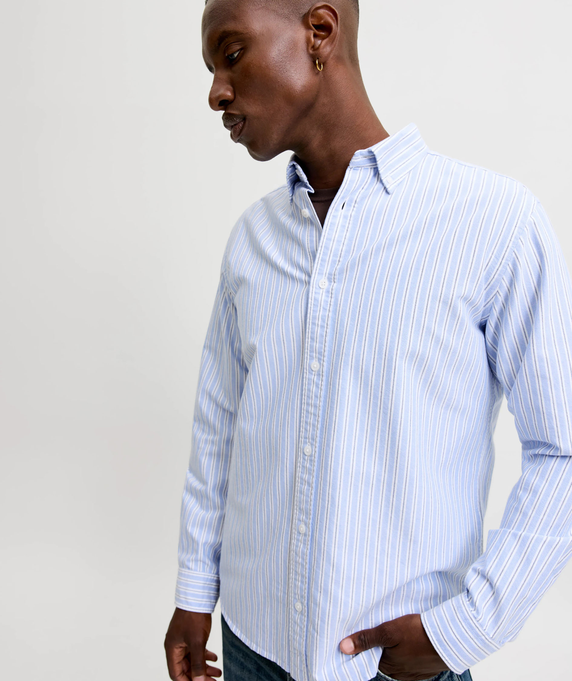 Jack & Jones JJEHARVEY OXFORD Regular fit shirt, Infinity, large image number 6