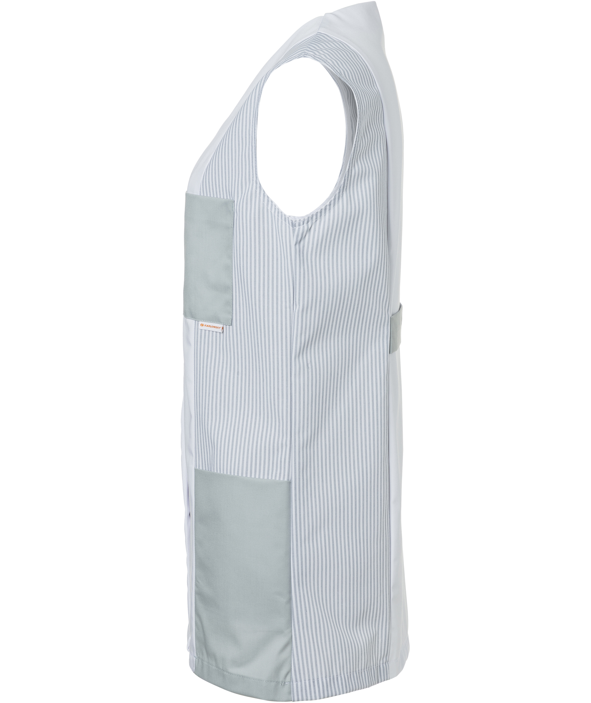 Karlowsky Sabrina dame tunika uden &aelig;rmer, White/light grey, large image number 3