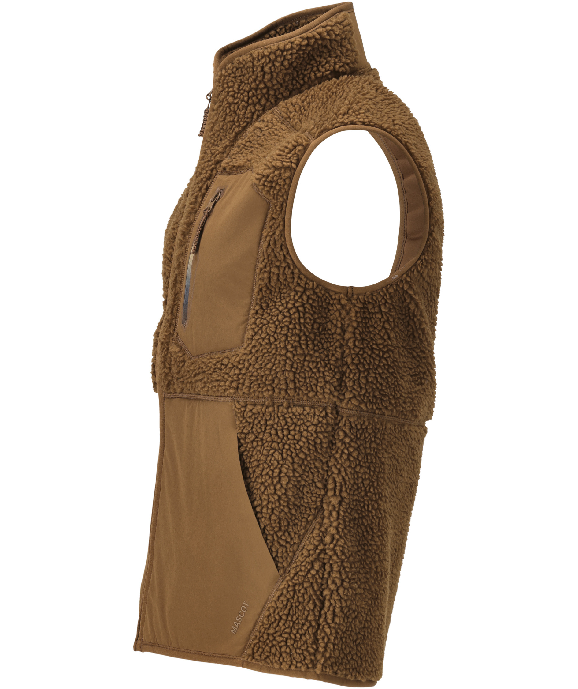 Mascot Customized fiberpelsvest, N&oslash;ddebrun, large image number 3