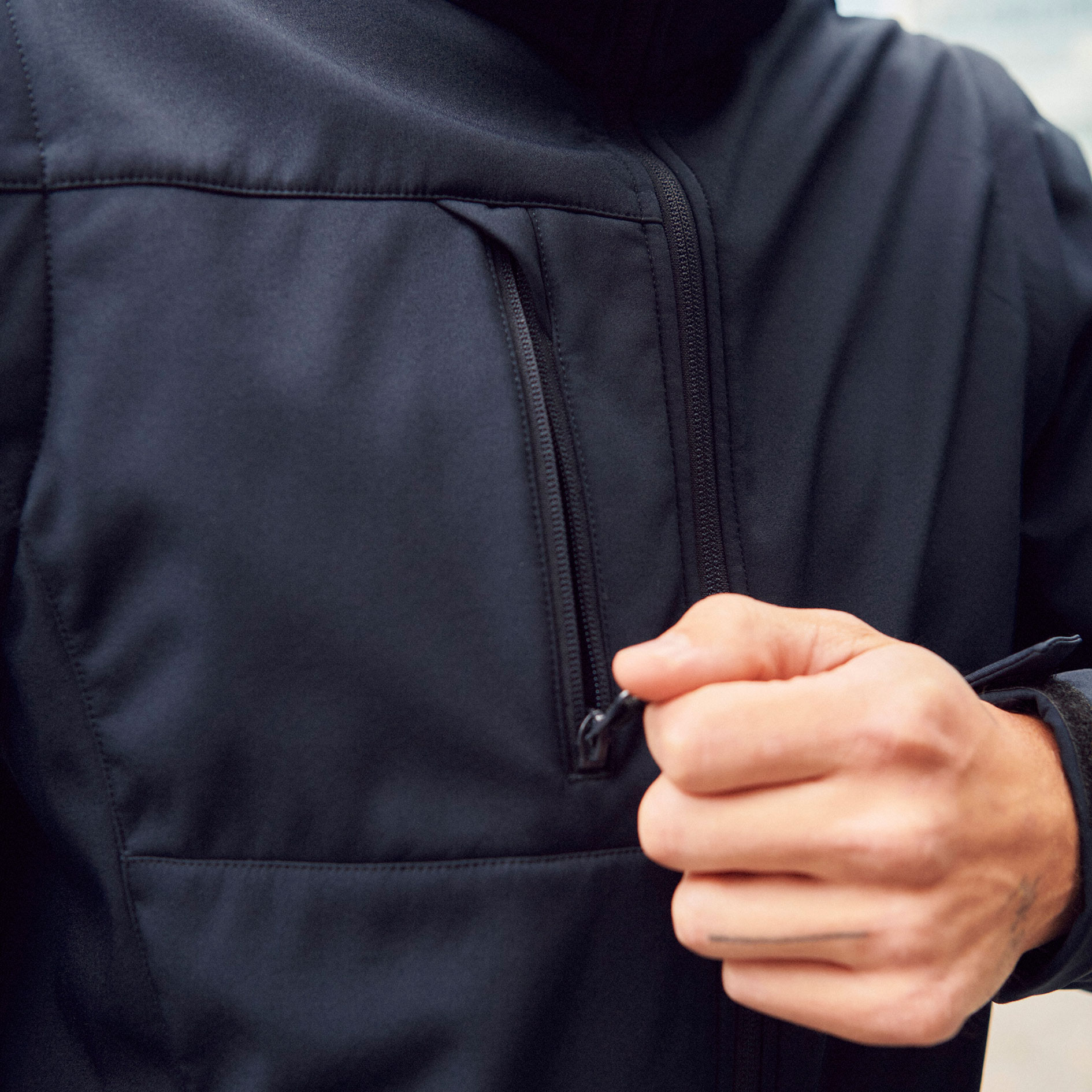 Clique Classic 2-in-1 Softshelljacke, Dunkel Marine, large image number 7