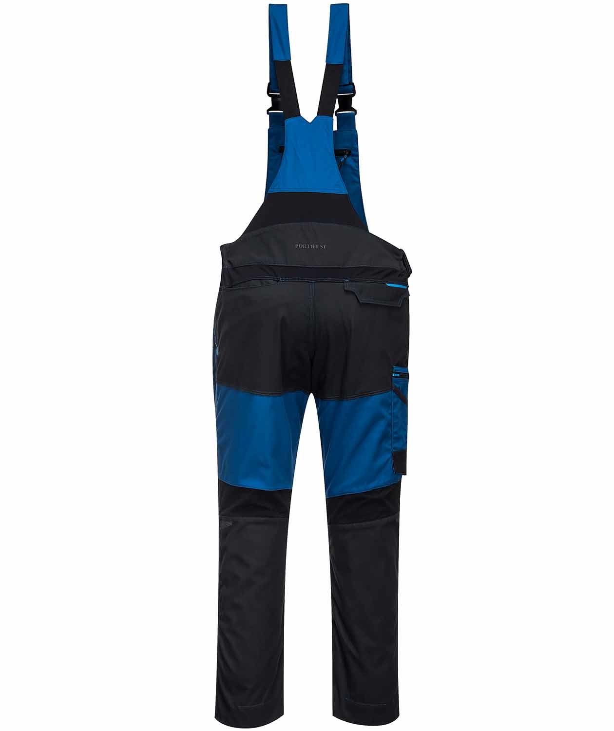 Portwest WX3 work bib and brace full stretch, Lightblue, large image number 3
