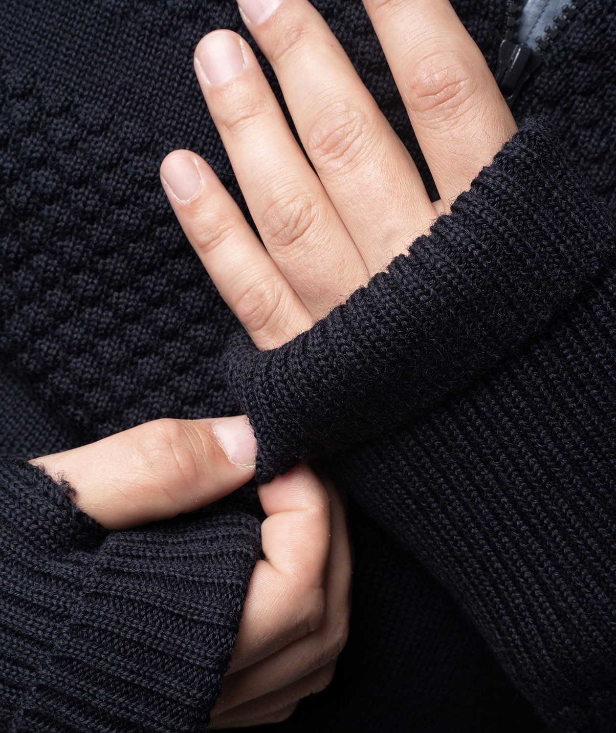 Clipper Saltum strikket cardigan med glidel&aring;s, Captain Navy, large image number 3